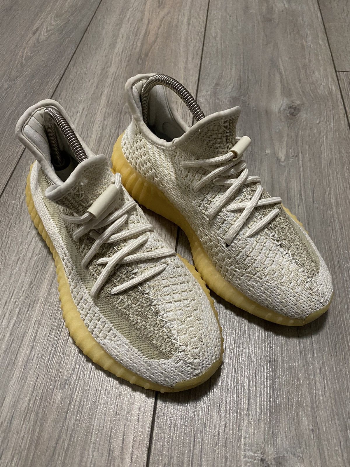Adidas × Kanye West Adidas Yeezy Boost 350 V2 Natural Reflective White Y2K Boost Size US 6 / EU 39 - 5 Thumbnail