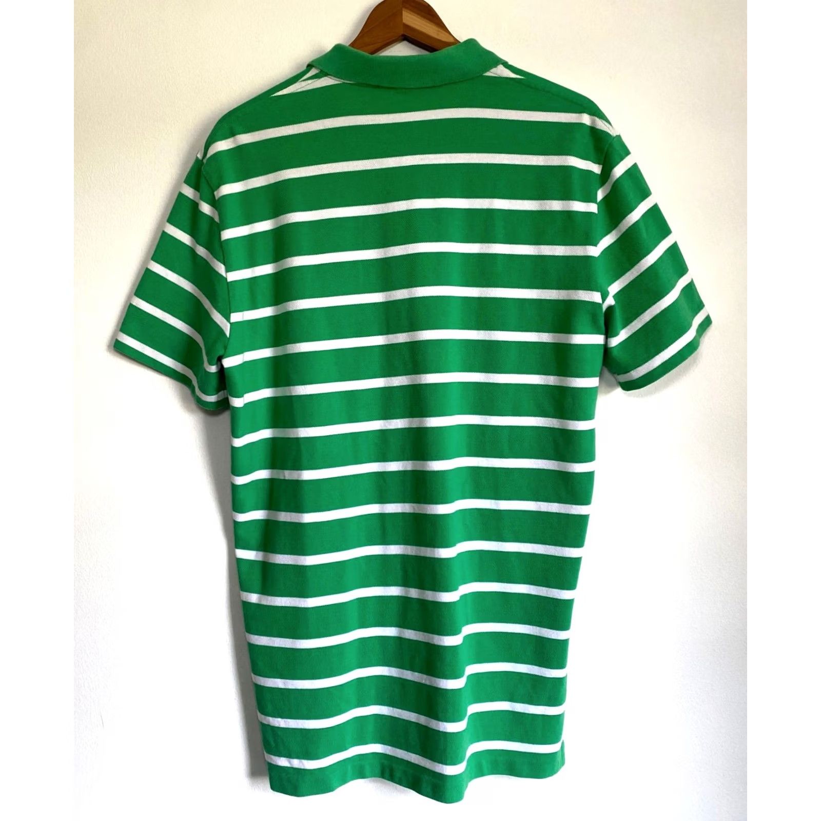 Polo Ralph Lauren Polo Ralph Lauren Polo Shirt Striped Mens Short Sleeve Polo Shirt Sz M Vintage Green White Embroidered Logo Size US M / EU 48-50 / 2 - 2 Thumbnail