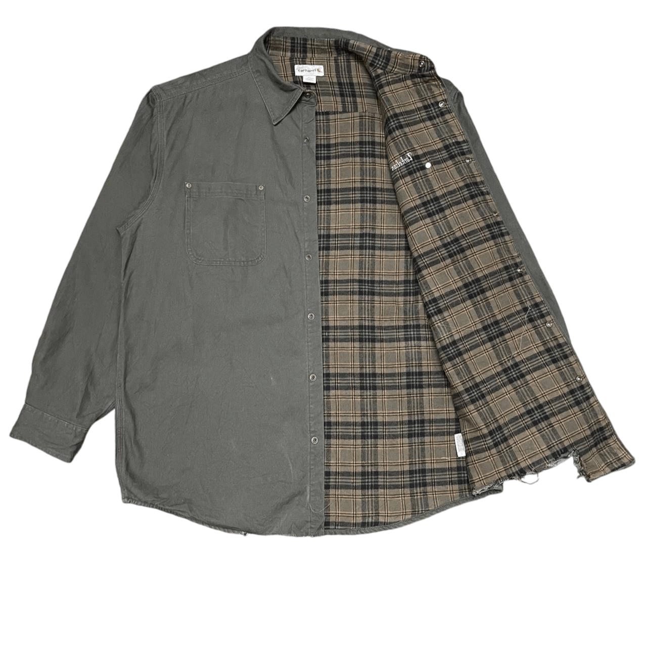 Carhartt Vintage S296MOS Carhartt Work Jacket Thrashed Size US XL / EU 56 / 4 - 1 Thumbnail