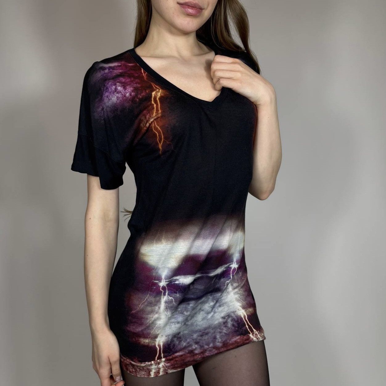 Vintage Y2K Alexander McQueen Lighting Bolt Rare Mini Dress