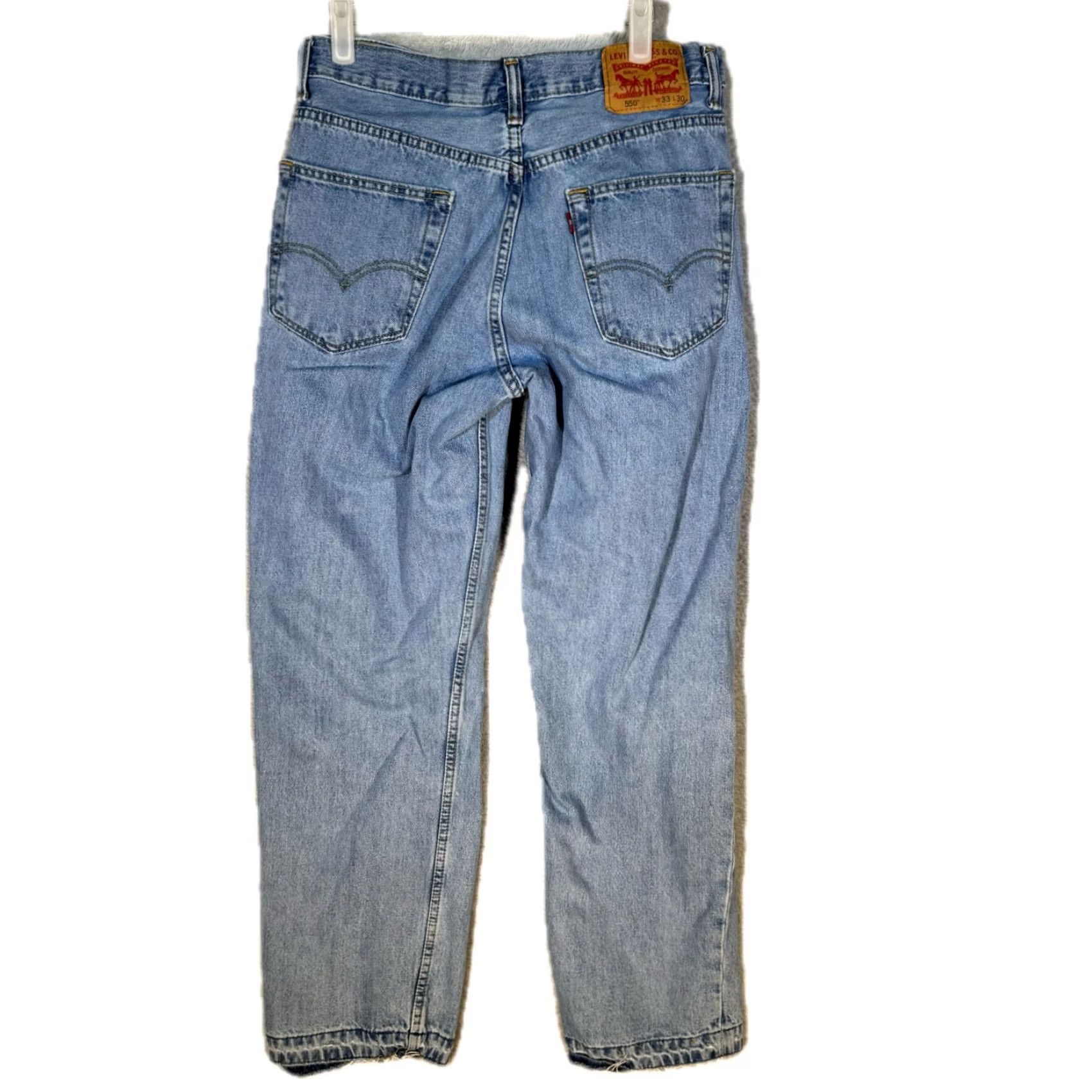 Levi's Levi’s 550 Relaxed Fit Jeans Men 33x30 Blue Denim Mid-Rise Straight Leg Zip Fly Size US 33 - 2 Thumbnail