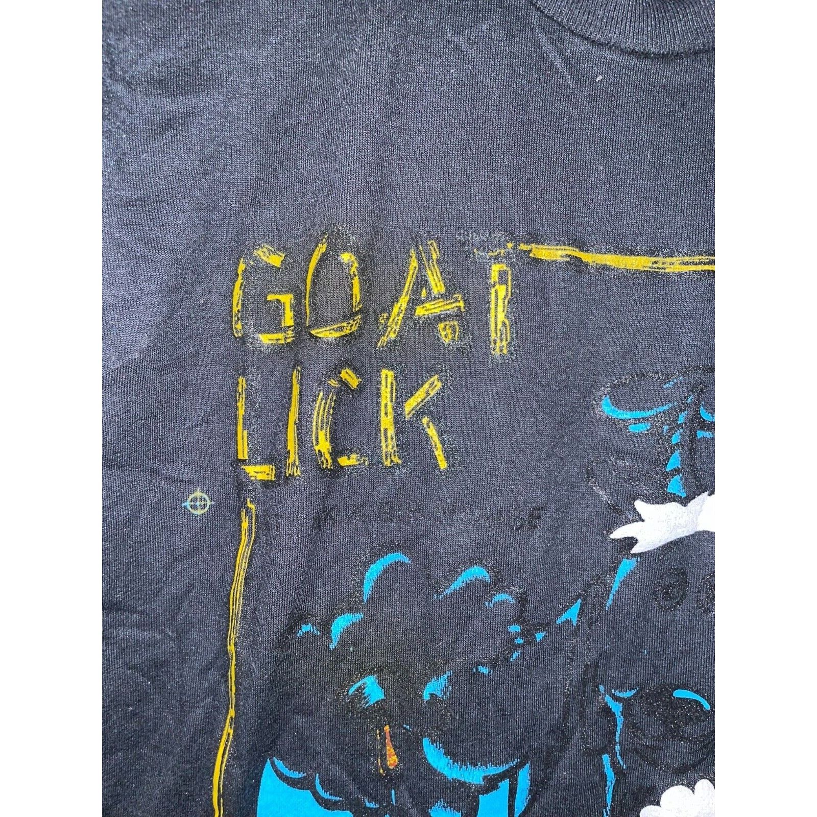 Jerzees Vintage Beer Shirt Goat Lick Lake Tahoe Test Print Tee 90s M Size US M / EU 48-50 / 2 - 4 Thumbnail