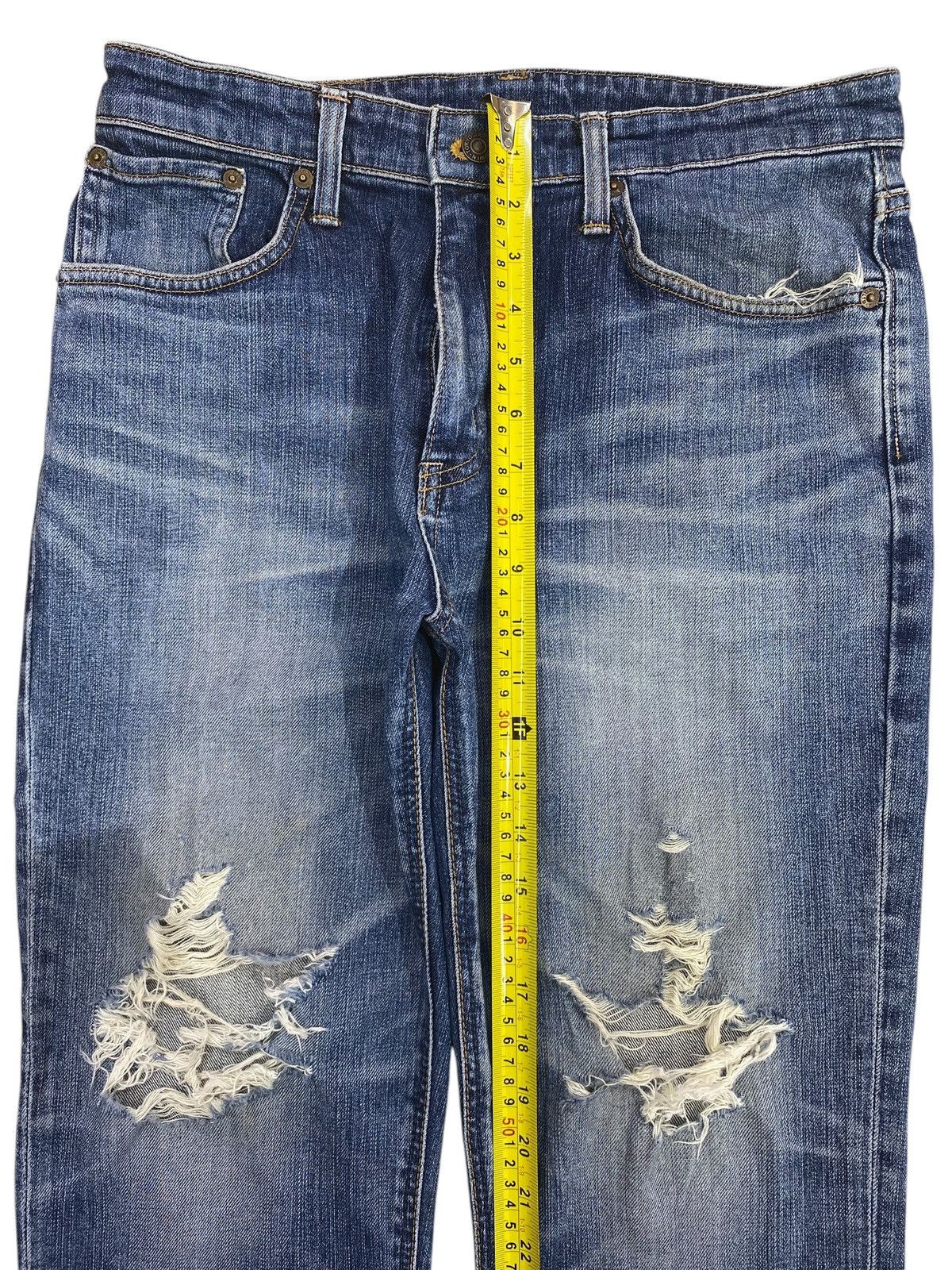 Edwin Edwin Faded Wash Distressed Style Loose Jeans Size US 30 / EU 46 - 6 Thumbnail