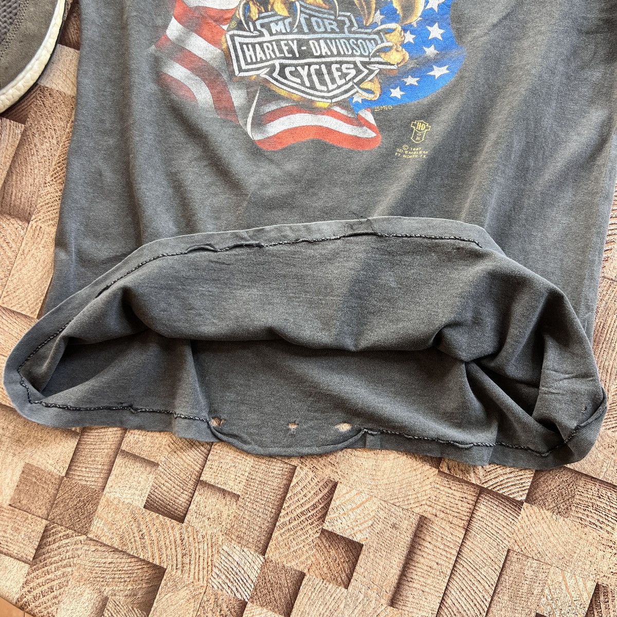 Harley Davidson VTG HARLEY DAVIDSON EAGLE DISTRESS TEE Size US M / EU 48-50 / 2 - 8 Thumbnail