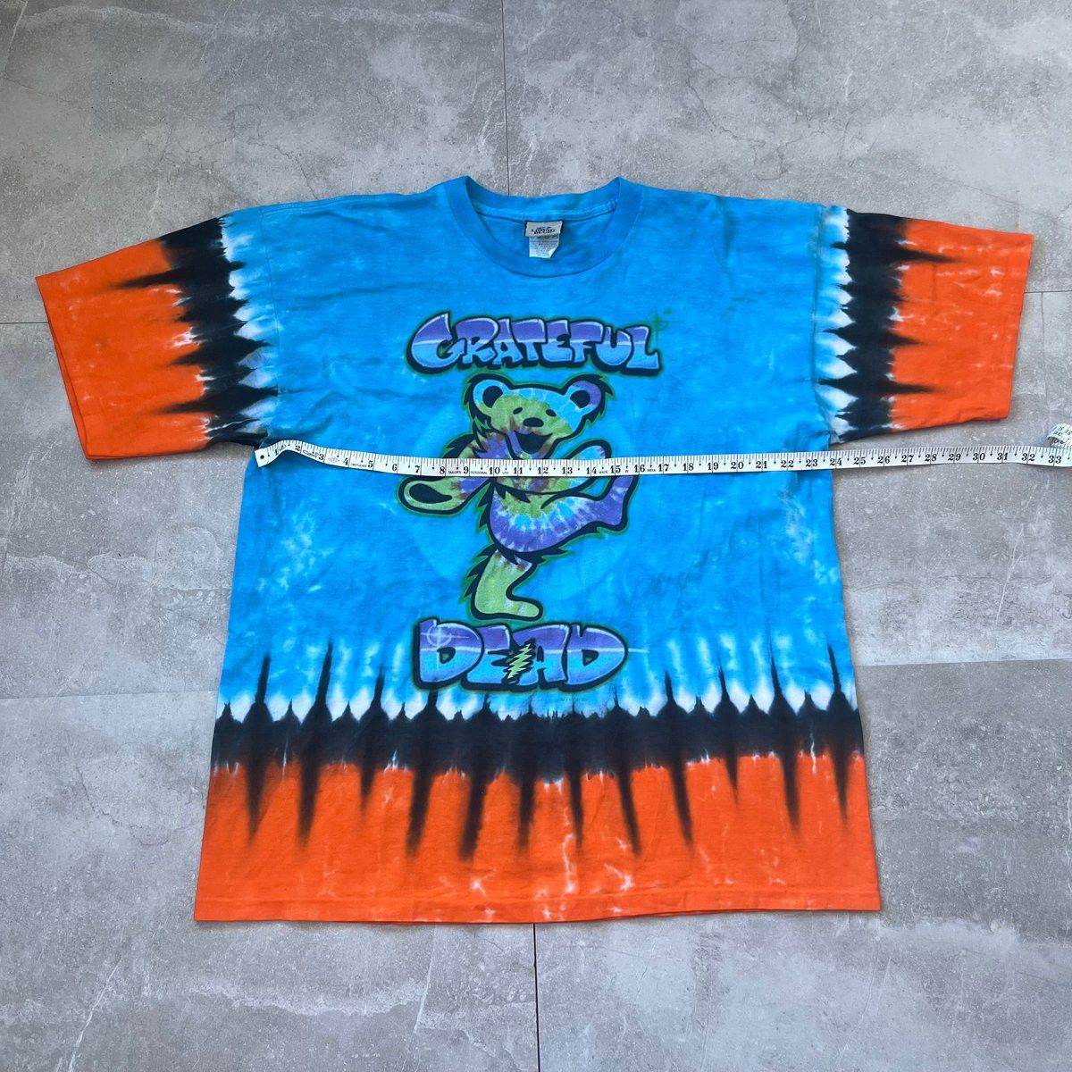 Liquid Blue Grateful Dead Tie Dye T-Shirt Orange Blue Bear Large Vintage Size US L / EU 52-54 / 3 - 5 Thumbnail