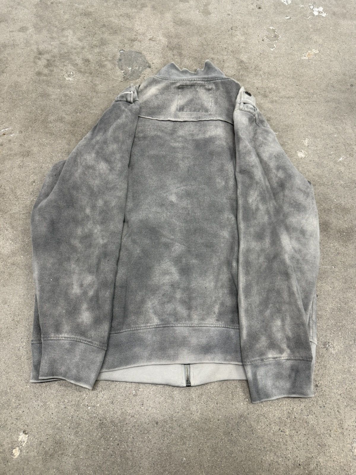 Vintage Y2K THE MACHINE ARCHIVE STYLE GRUNGE FADED FULL ZIP JACKET Size US XL / EU 56 / 4 - 8 Thumbnail