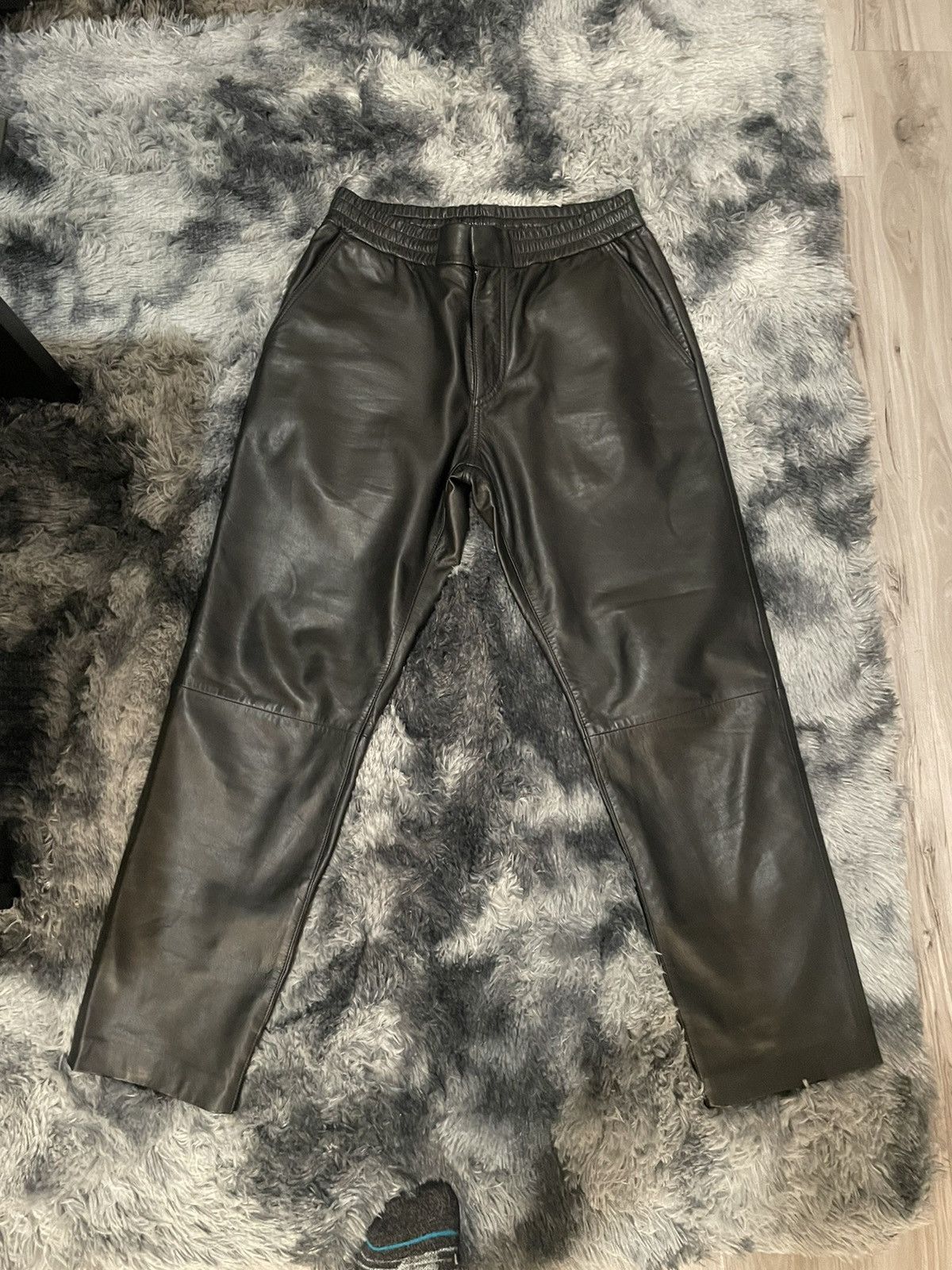 image of Nn07 Leather Pants 30X32 Retail $900 in Black, Men's