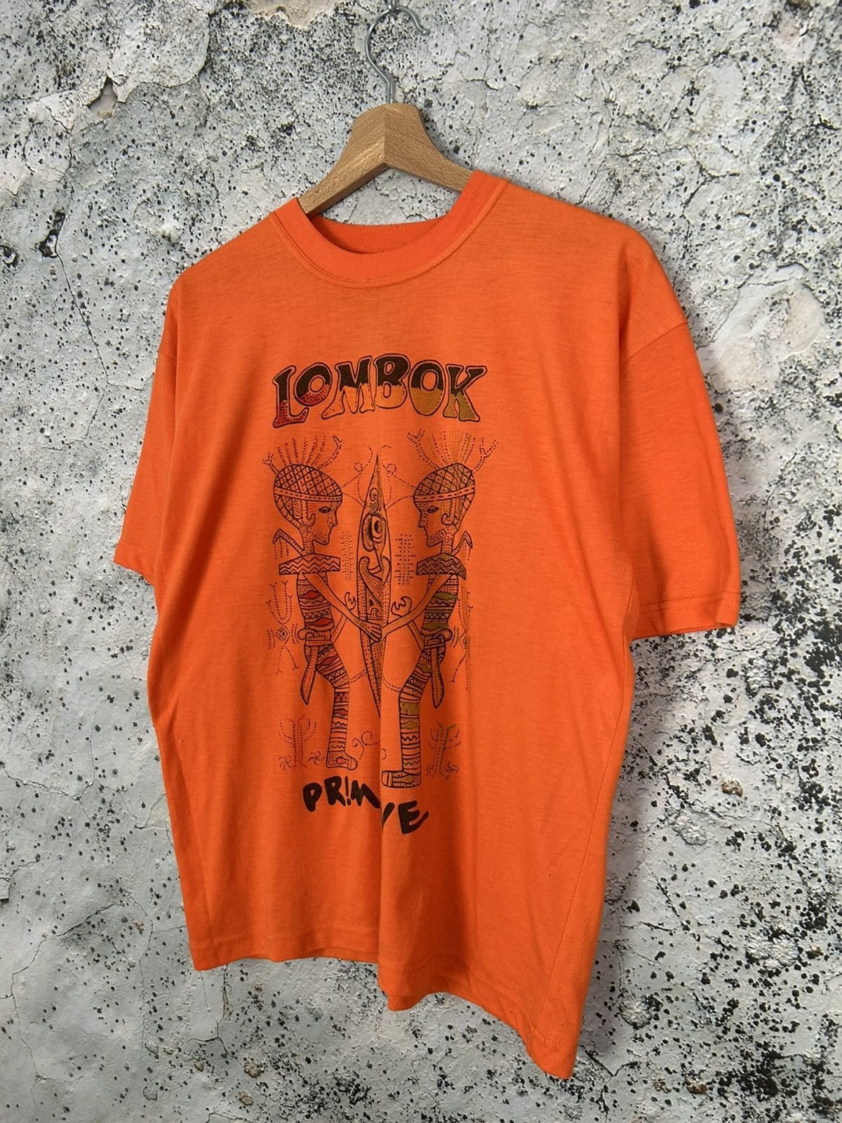 Vintage Vintage Lombok Graphic Tee Grunge Punk Skate Boxy Baggy Size US L / EU 52-54 / 3 - 2 Thumbnail