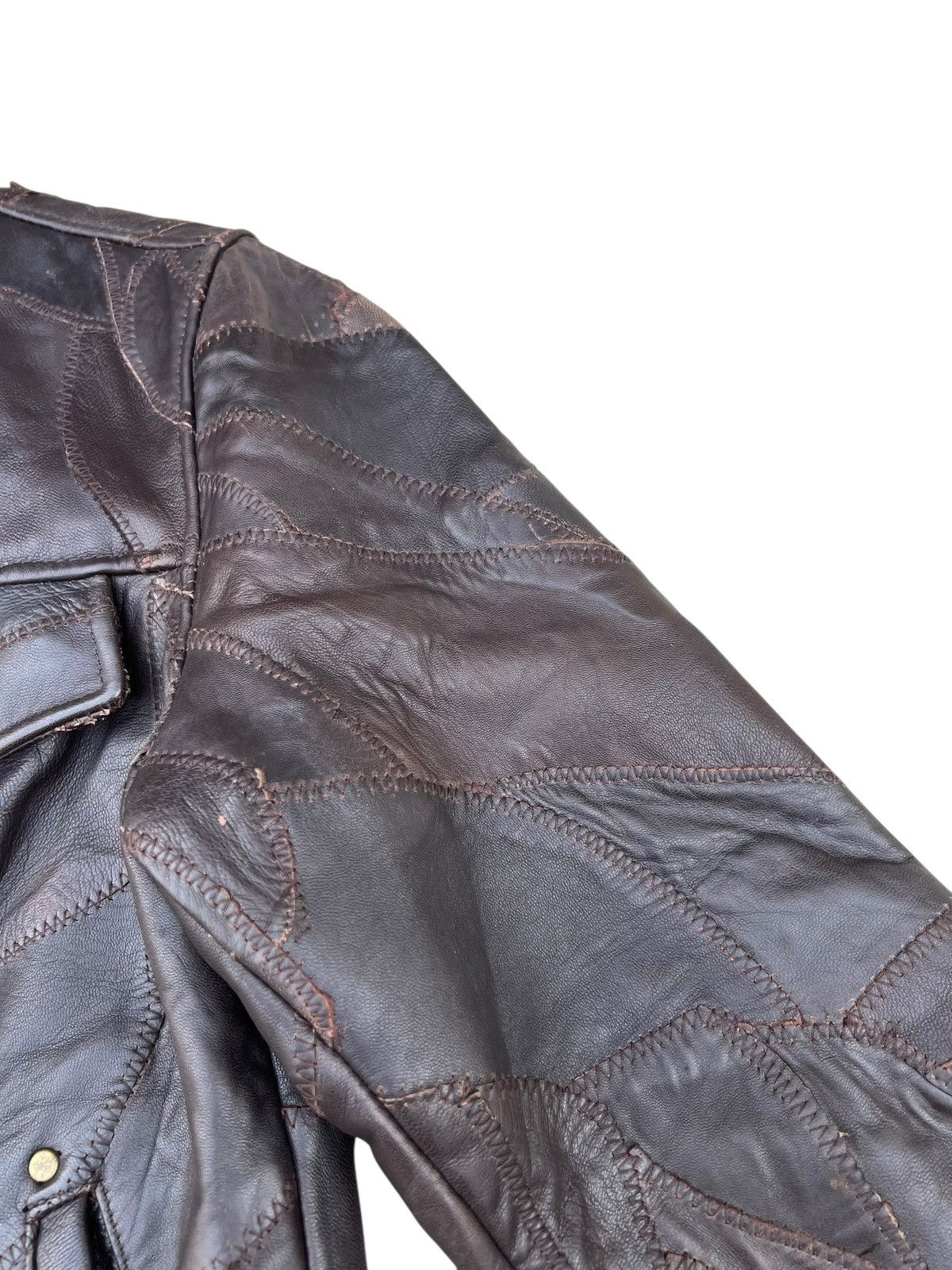 If Six Was Nine Faux Fur Patchwork Sheepskin Leather Jacket All The Way Size US S / EU 44-46 / 1 - 13 Thumbnail