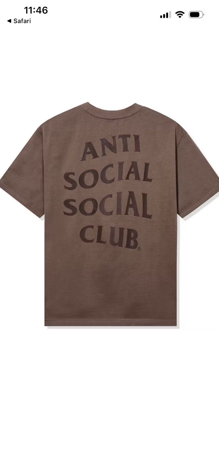 Anti Social Social Club Anti social social club tee Size US M / EU 48-50 / 2 - 3 Thumbnail