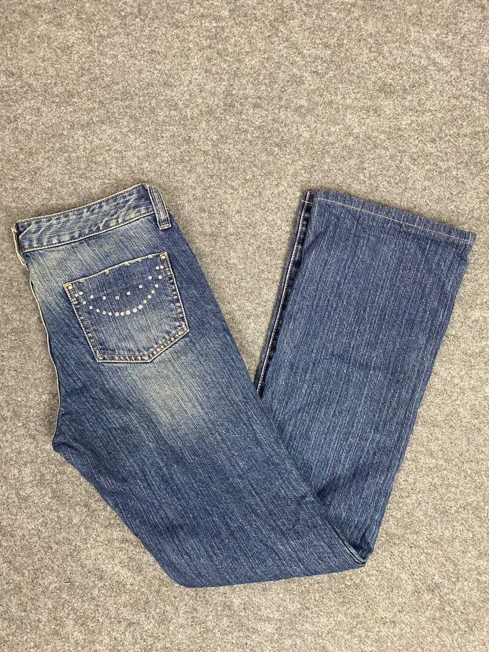 Japanese Brand vintage uniqlo japanese brands bootcut flare denim Size 30" / US 8 / IT 44 - 2 Thumbnail