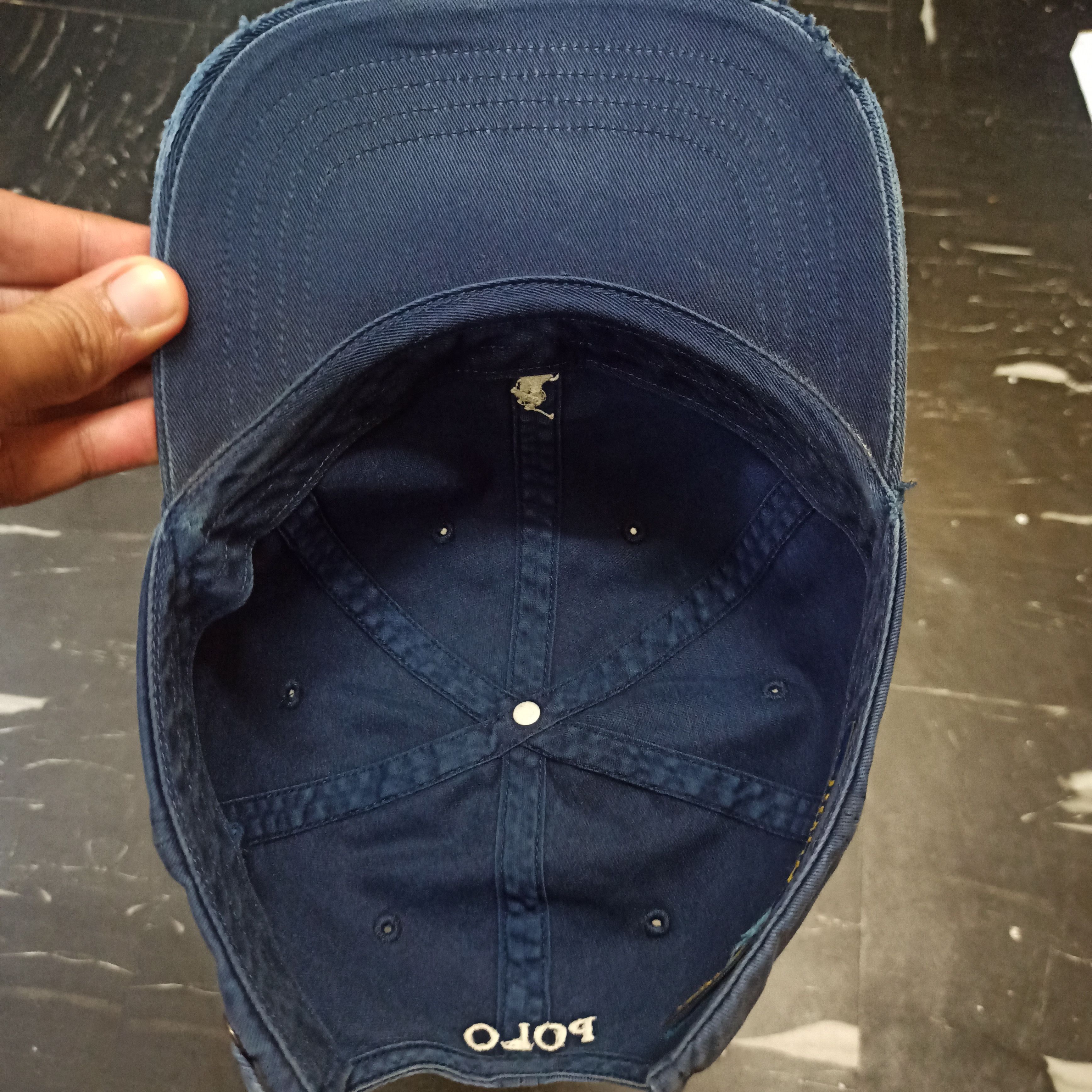 Polo Ralph Lauren Distressed Polo Ralph Lauren RL Cap Worn Size ONE SIZE - 4 Thumbnail