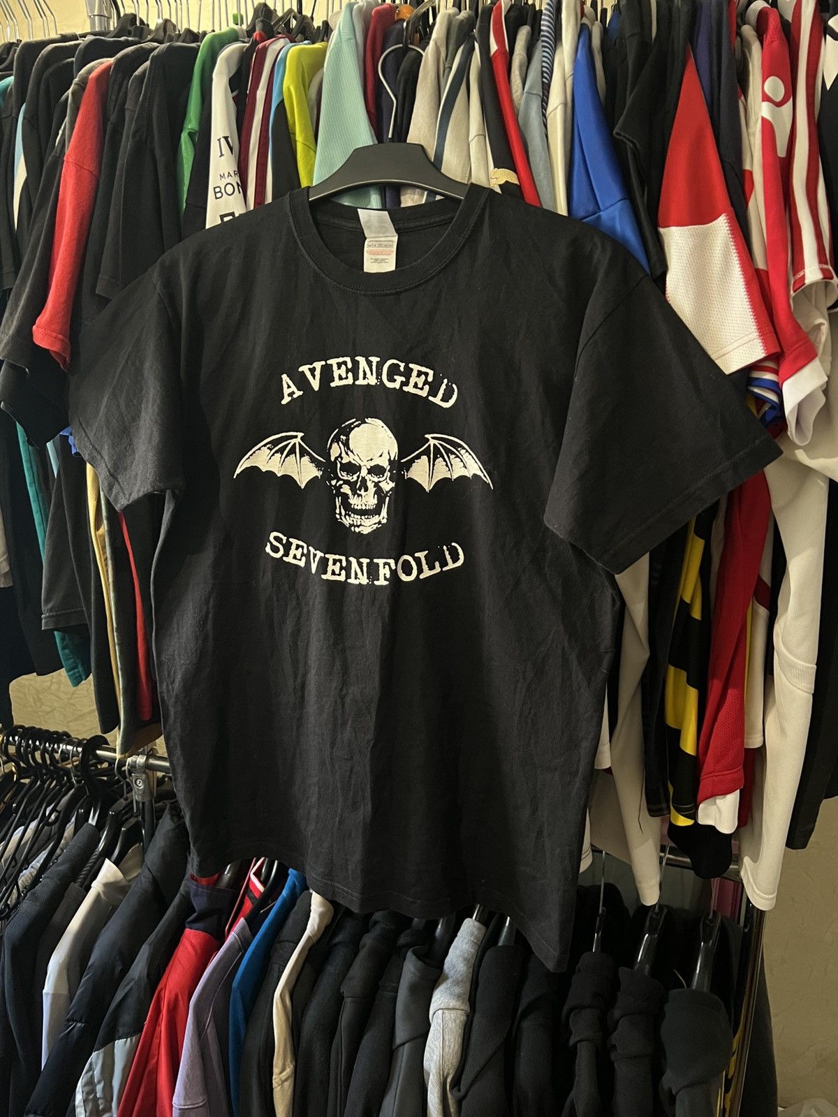 Band Tees × Vintage VINTAGE AVEGED SEVENFOLD HAIL TO THE KING GRAPHIC AOP TEE Size US M / EU 48-50 / 2 - 5 Thumbnail