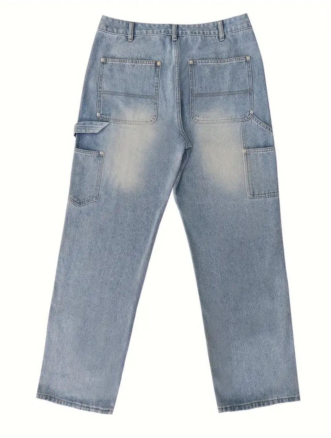 Japanese Brand × Jean Patchwork Double Knee Distressed Pants Jeans Work Pants Size US 36 / EU 52 - 4 Thumbnail