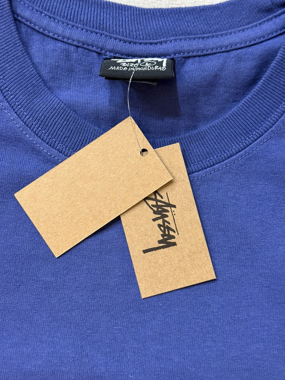 Stussy Stussy Long Haul Pigment Dyed Indigo Tee T-Shirt Sz L Large Size US L / EU 52-54 / 3 - 6 Thumbnail