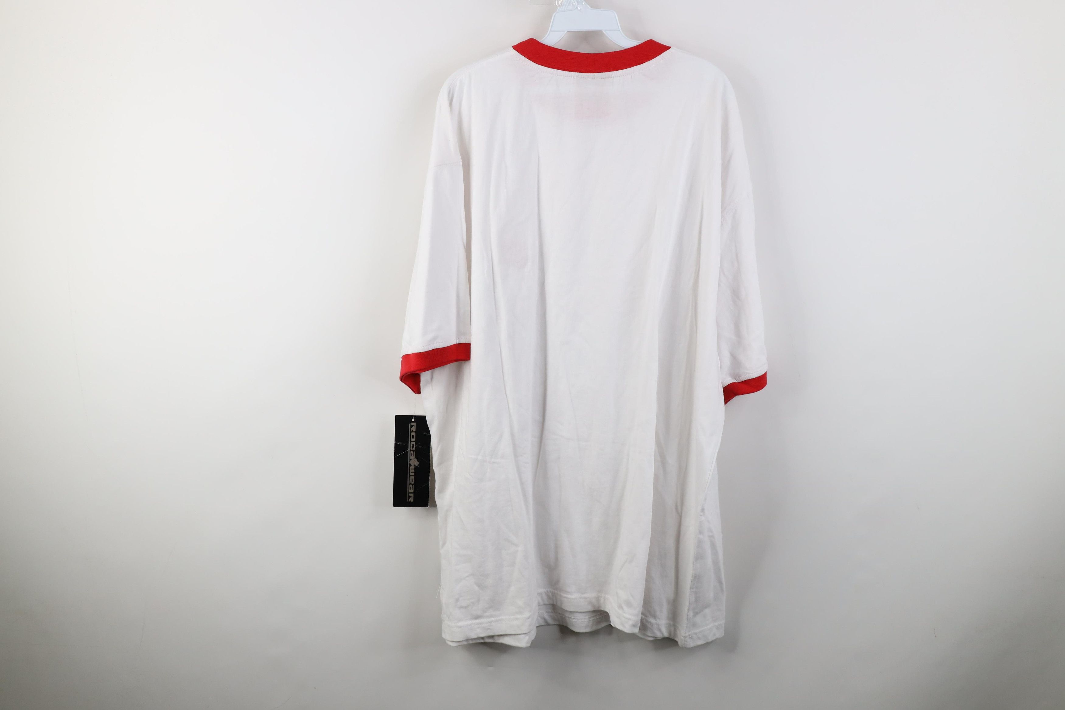 Rocawear Deadstock Vintage 90s Y2K Rocawear Monogram Ringer T-Shirt Size US XXL / EU 58 / 5 - 14 Thumbnail