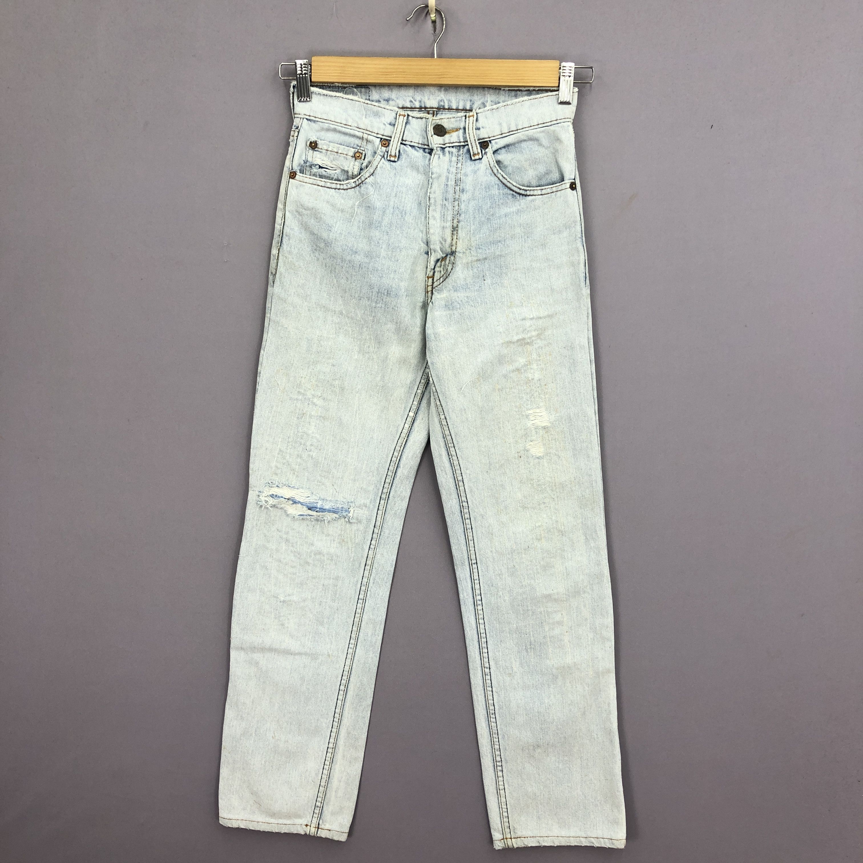 Levi's Vintage Distressed Levis 503 Light Wash Jeans Denim GF30284 Size 26" / US 2 / IT 38 - 1 Thumbnail