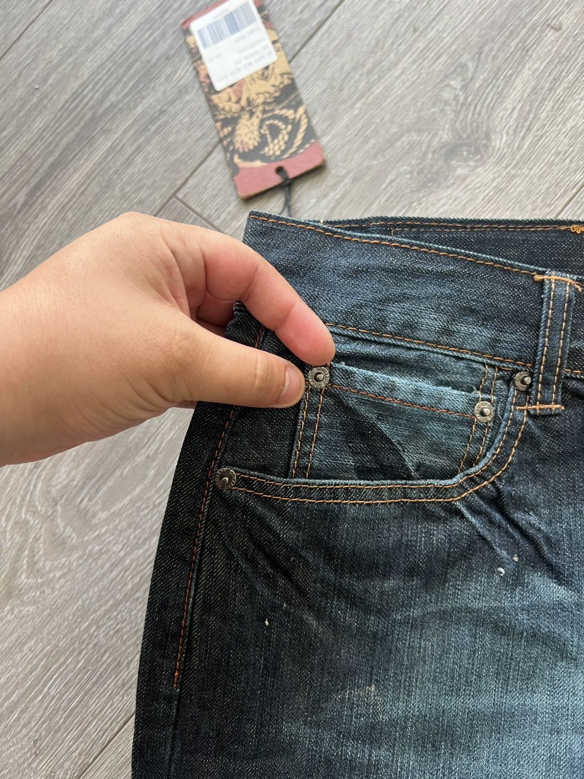 Ed Hardy Vintage Ed Hardy Jeans by Christian Audigier Denim Pants Y2K Size US 32 / EU 48 - 12 Thumbnail