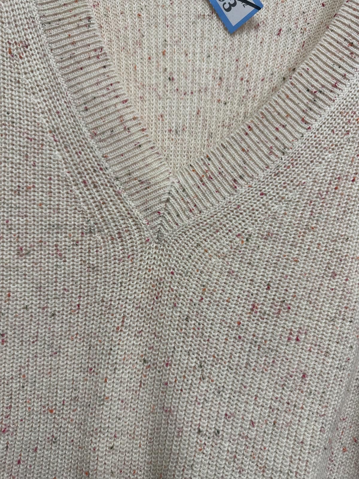 Other M&S Collection Women's Speckled Knit V-Neck Sweater Size ONE SIZE - 3 Thumbnail