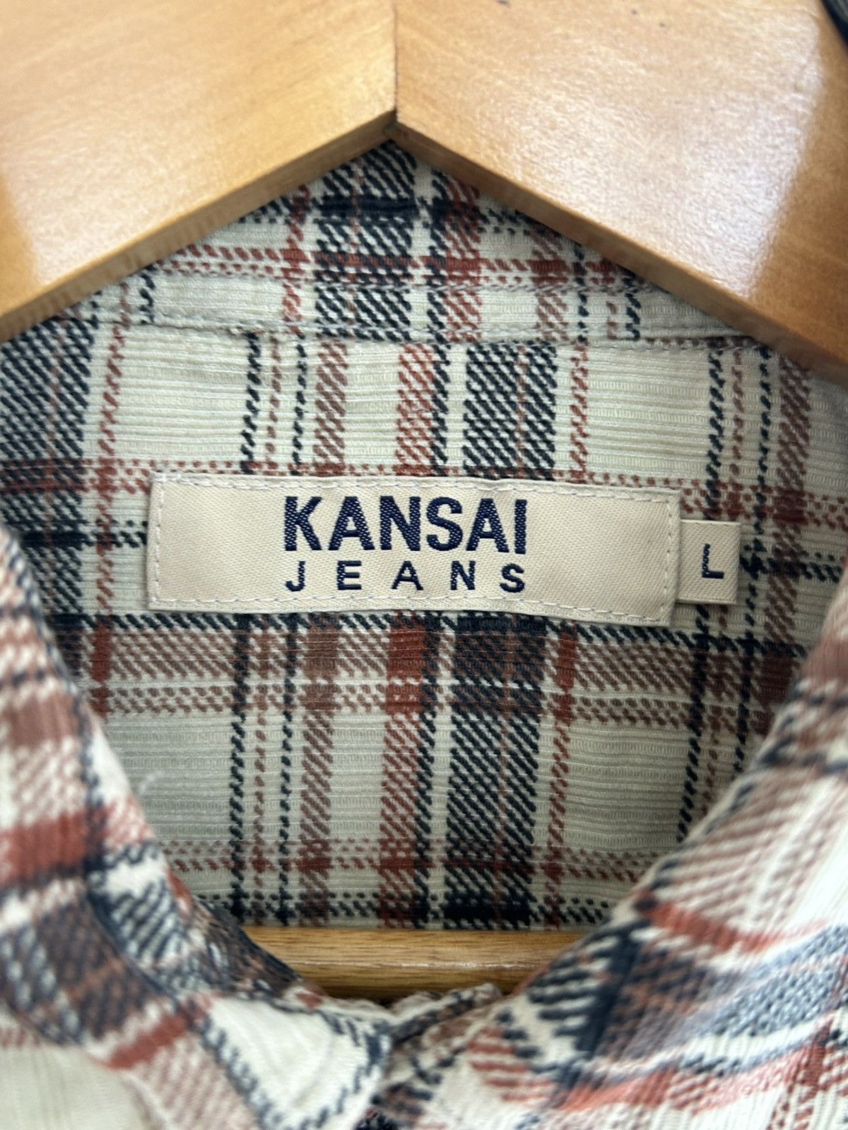Kansai Yamamoto Kansai Jeans Flannel Shirt Size US L / EU 52-54 / 3 - 4 Thumbnail