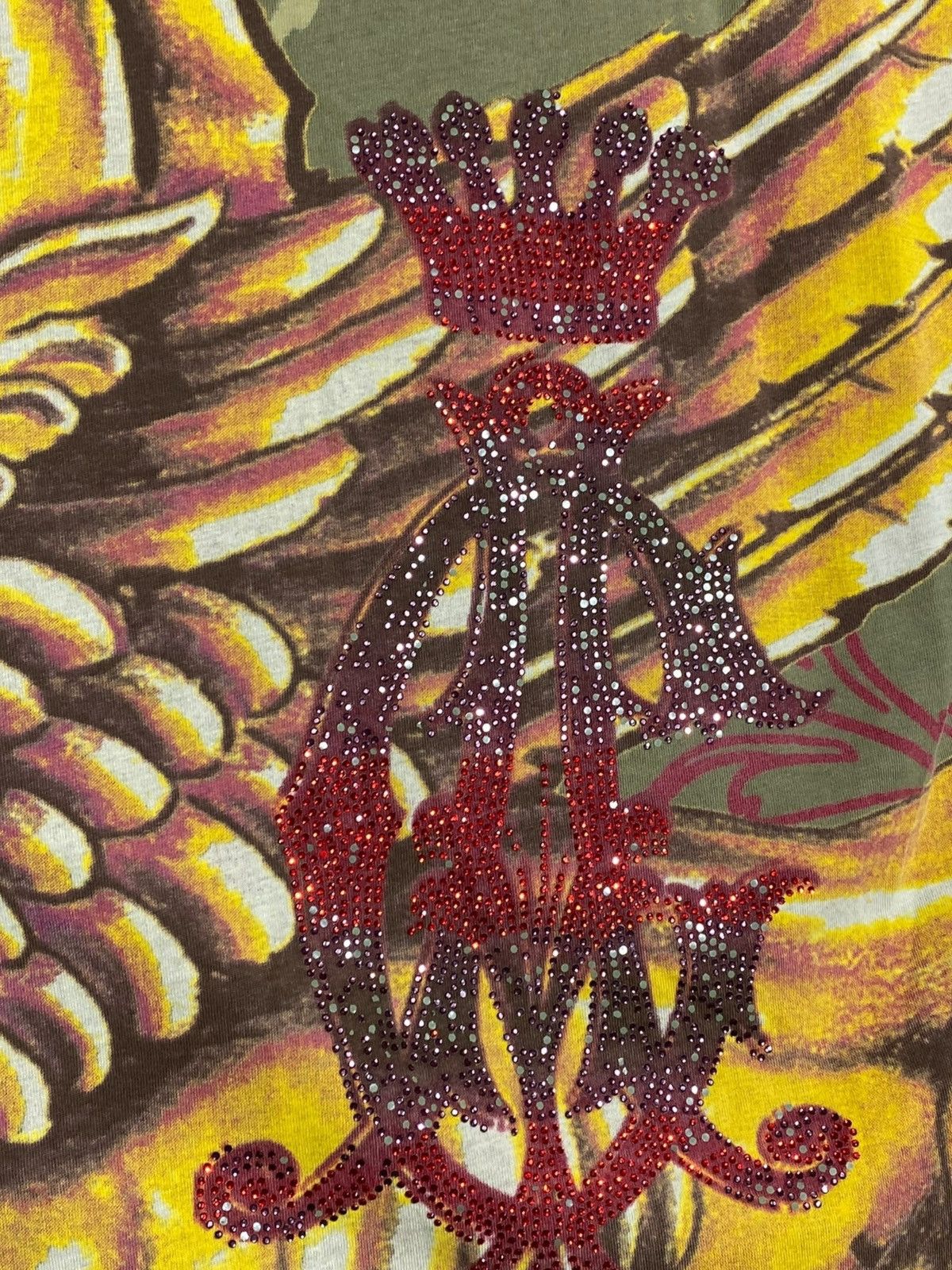 Christian Audigier 🔥 Y2K CHRISTIAN AUDIGIER LAYERED TATTOO DRAGON FLAME PRINT Size US XL / EU 56 / 4 - 18 Thumbnail