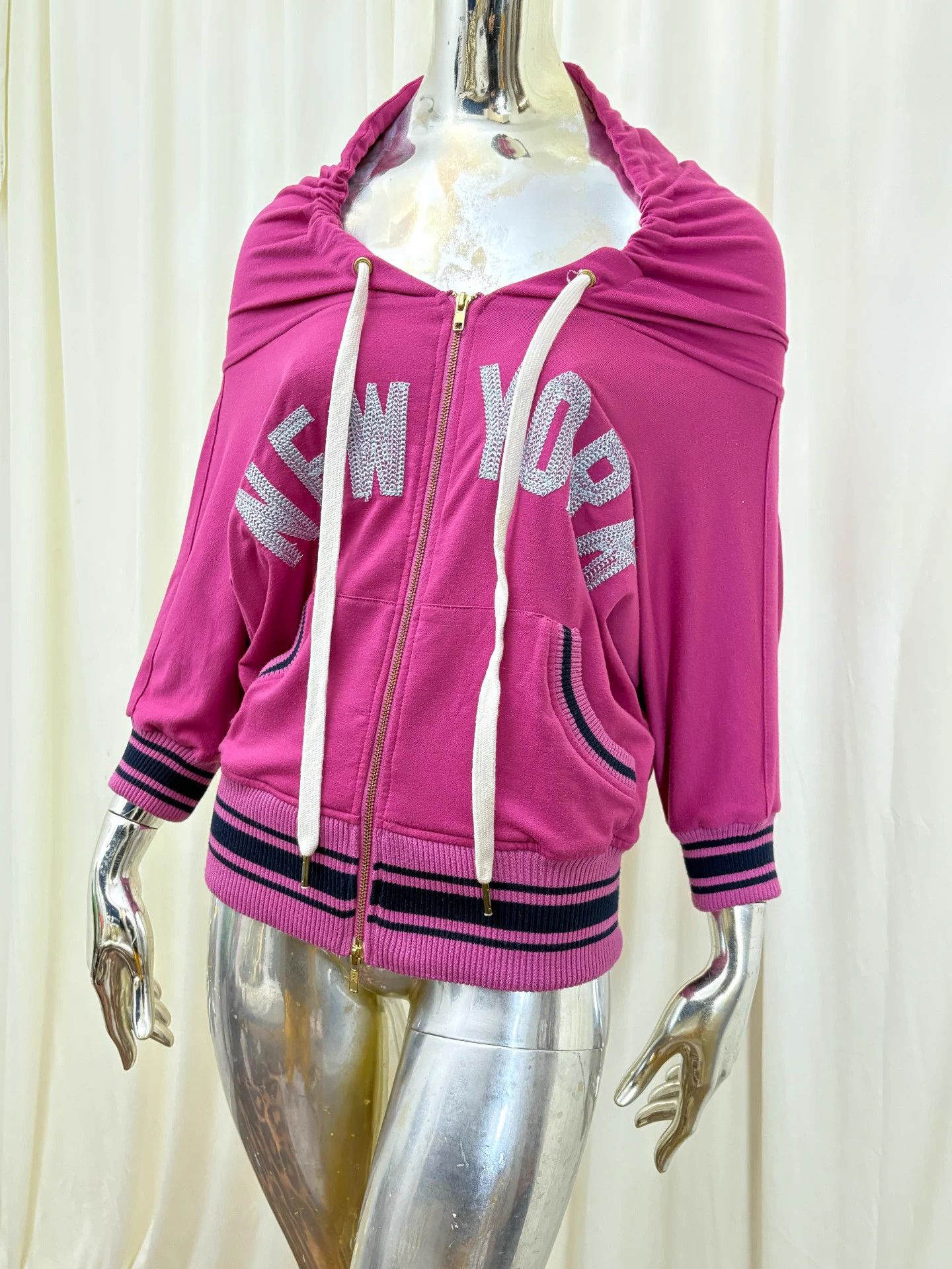 Other lb03 letter embroidery batwing sleeves 7/8 elastic waist tracksuit Size M / US 6-8 / IT 42-44 - 1 Thumbnail