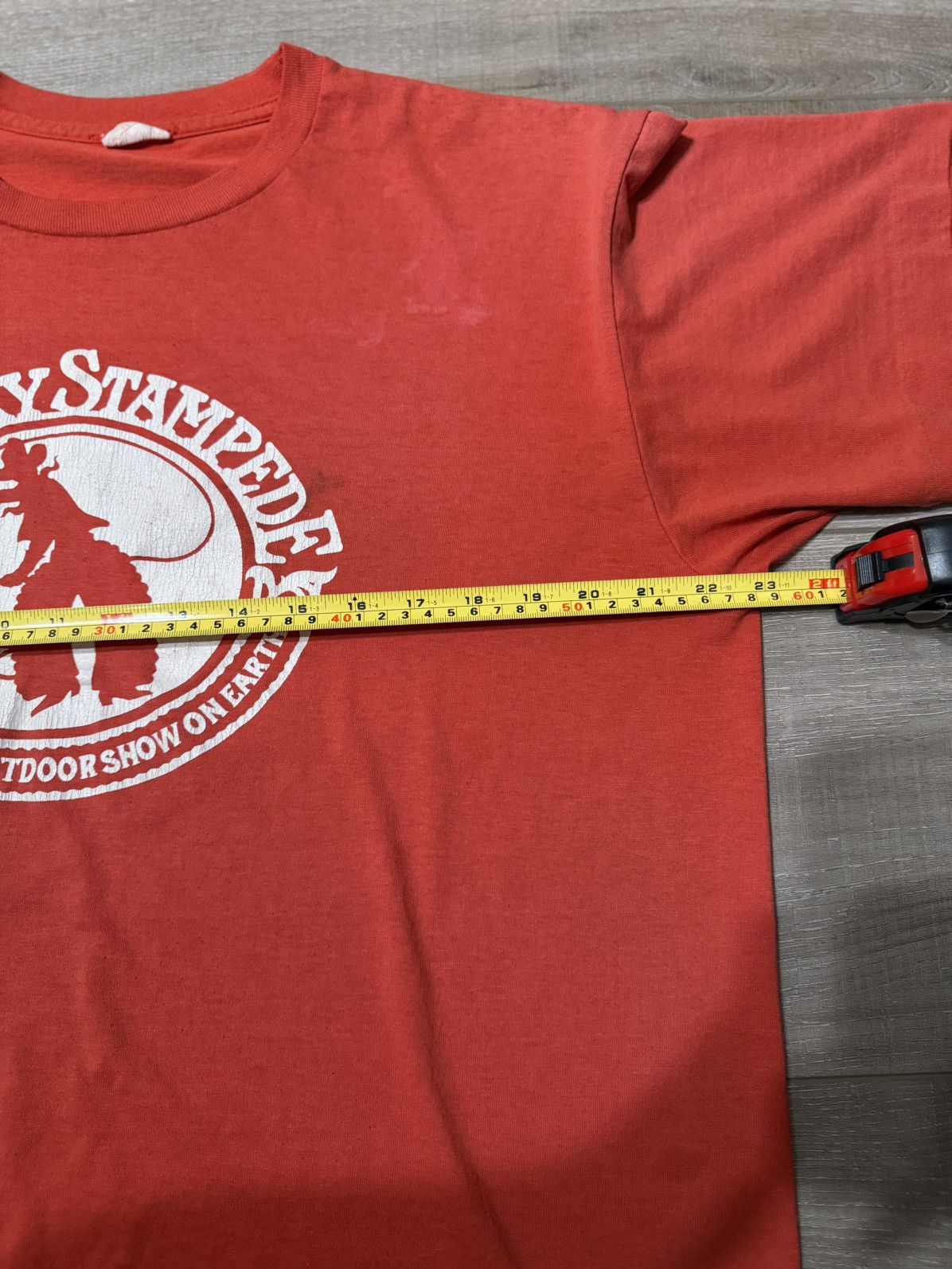 Vintage Vintage 90s Red Tee Size US XL / EU 56 / 4 - 3 Thumbnail