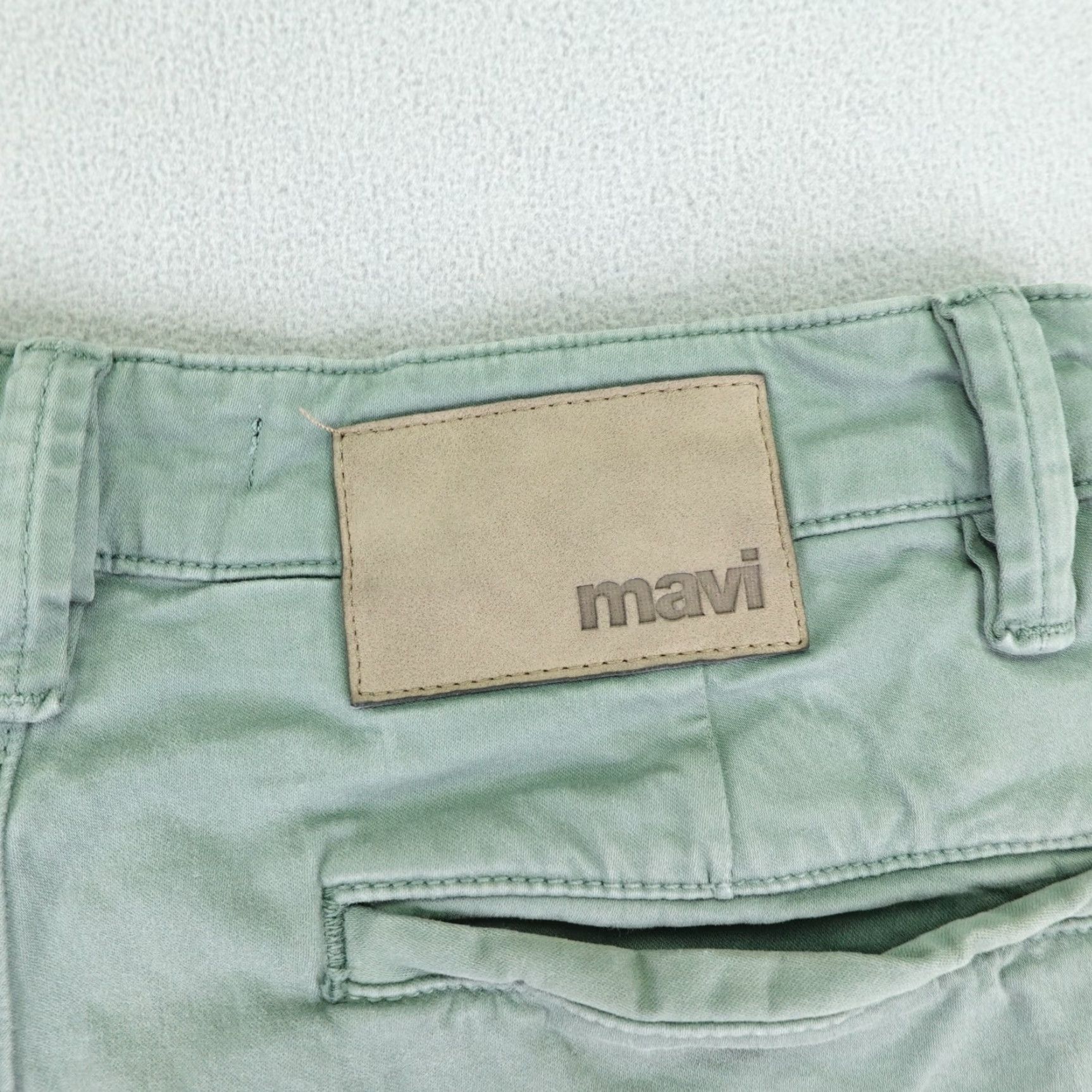 Vintage Mavi Shorts Mens 30 Mint Green Chino Casual Cotton Stretch Flat Front Regular Waist 30 Front Pocket Breathable Everyday Mens Size US 30 / EU 46 - 5 Thumbnail