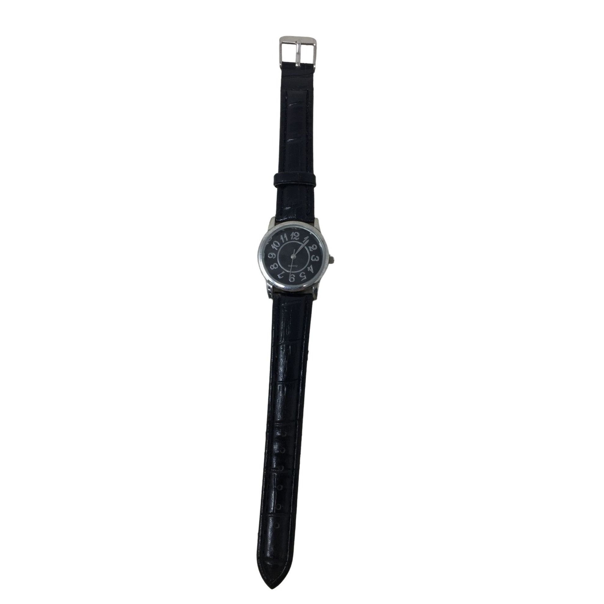 Other Quartz Stainless Steel Wrist Watch with Leather Band - Made Size ONE SIZE - 1 Thumbnail