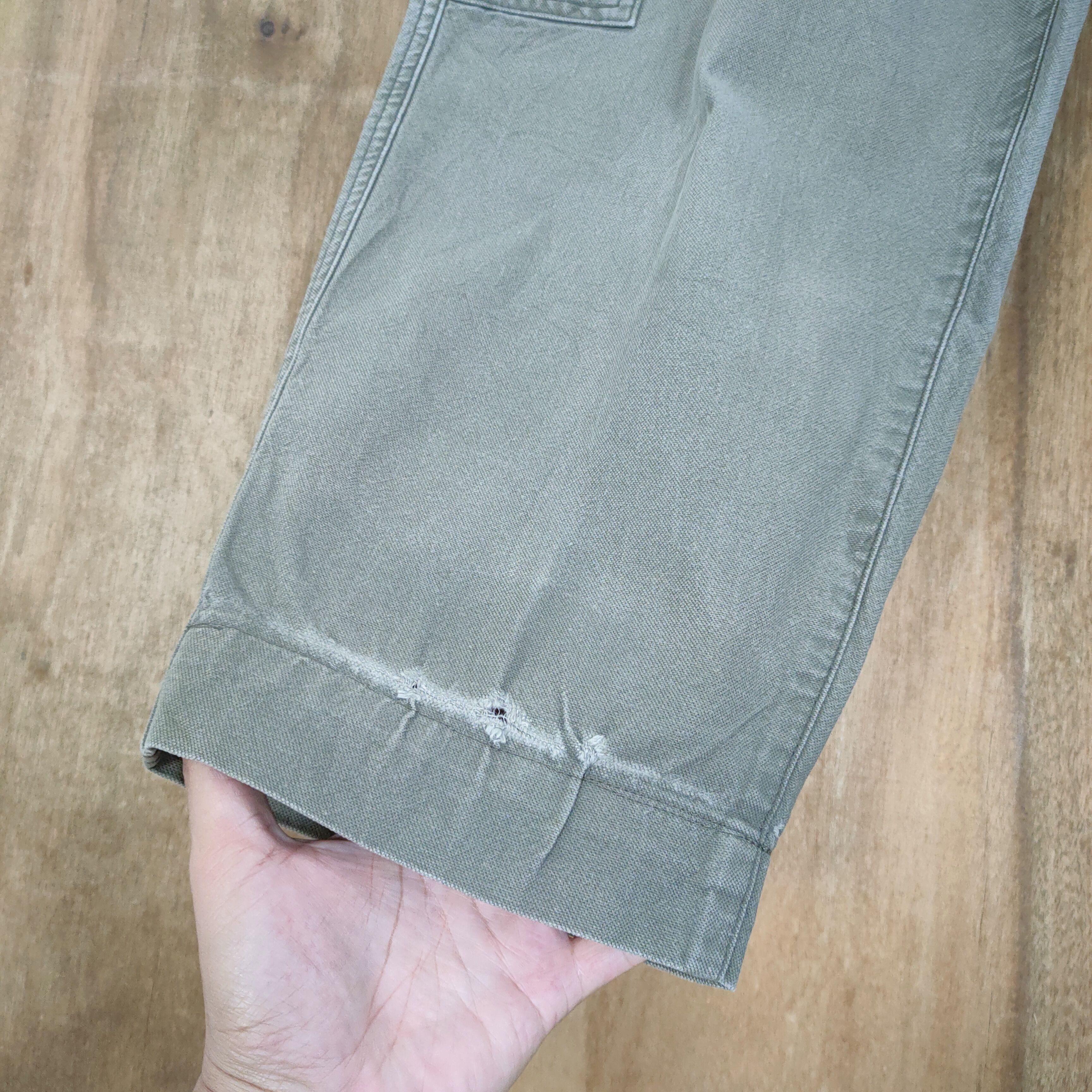 Japanese Brand VINTAGE JAPANESE BRAND FADED BAGGY CARGO PANTS Size US 30 / EU 46 - 6 Thumbnail