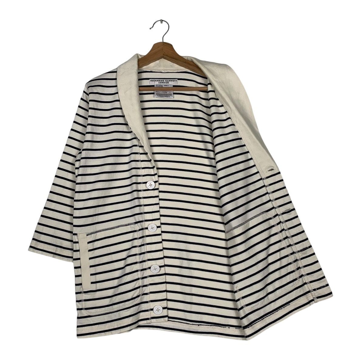 Katharine Hamnett London Katherine Hamnett London Stripe Jacket Size L / US 10 / IT 46 - 9 Thumbnail
