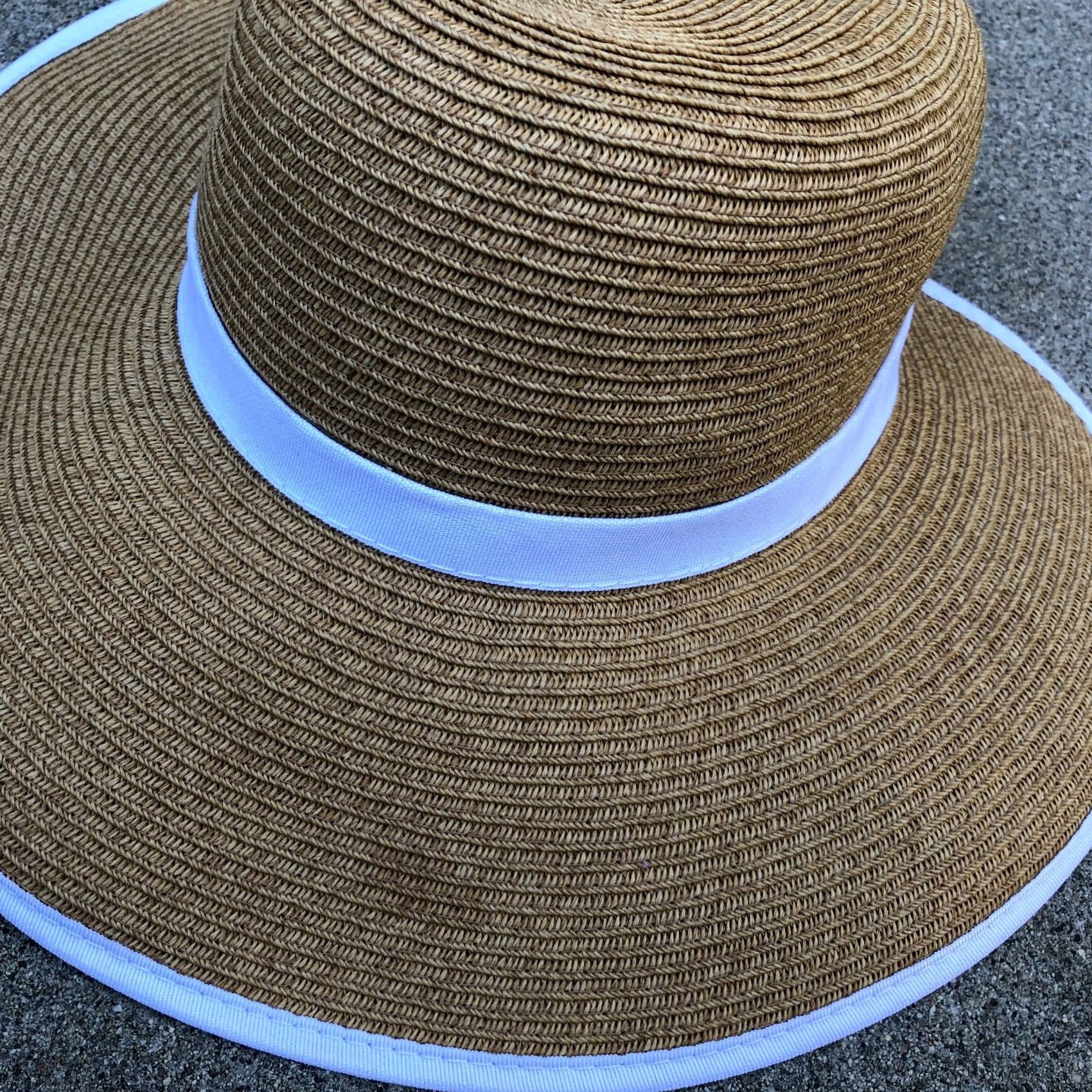 Vintage SUN N SAND HEADWEAR Sun Hat Women's Wide Brim UPF 50+ Beige Cap One Size Beig​e Womens Cap Sun Hat Size ONE SIZE - 3 Thumbnail