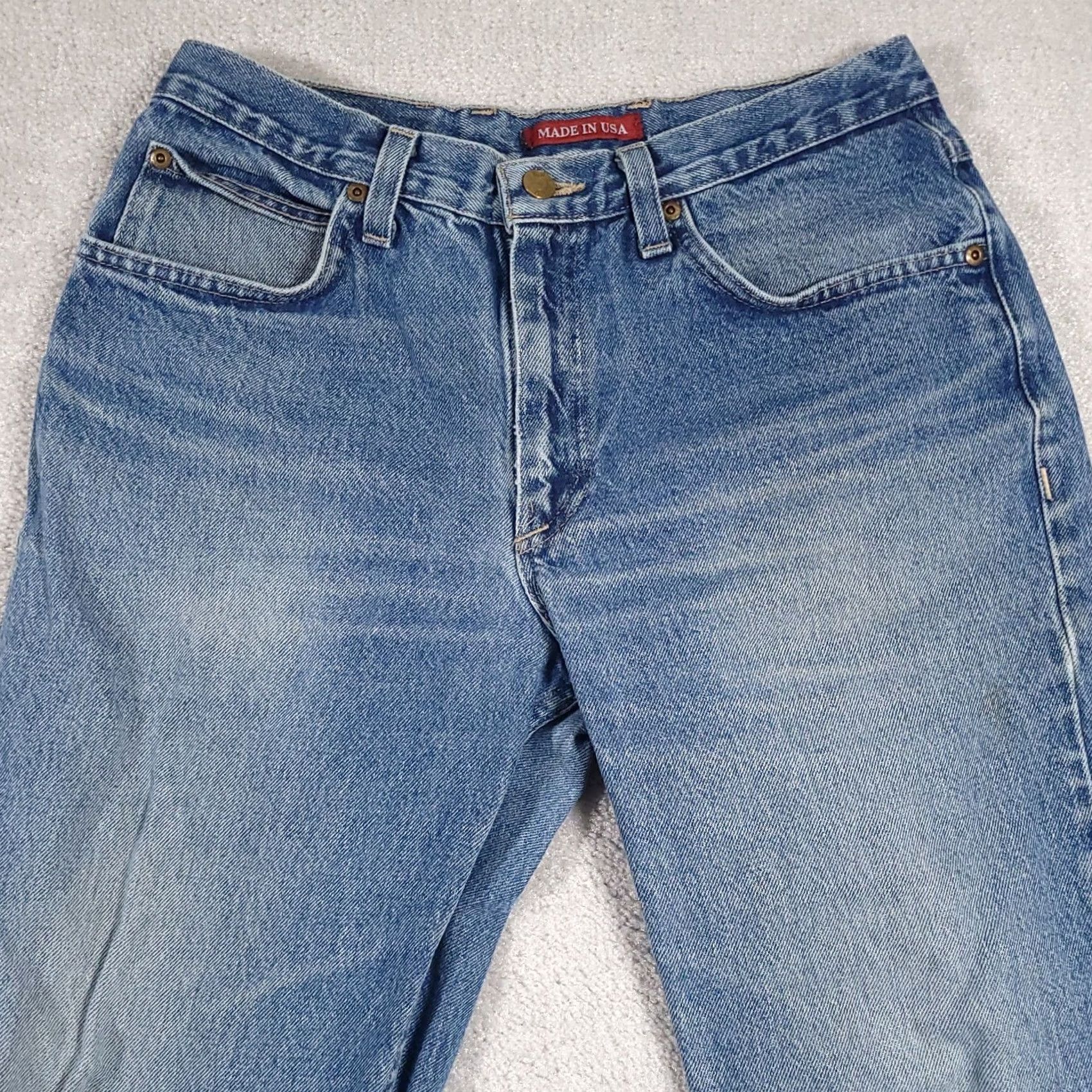 Vintage Vtg Ely Cattleman Jeans Mens 32X30 Denim Straight Leg USA Jeans Shirt Pants Mens National USA Styles Size US 34 / EU 50 - 3 Thumbnail