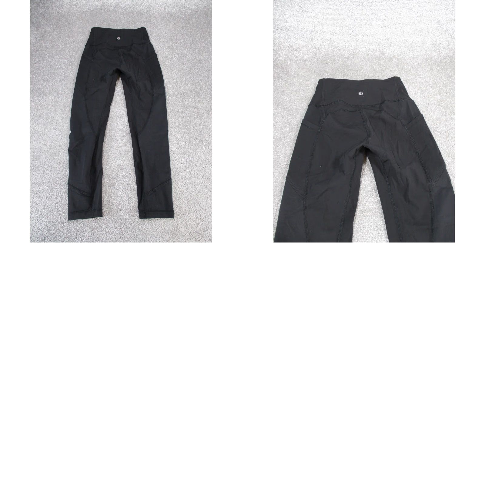 Lululemon Lululemon Leggings Womens 4 Black Performance Crop Athletic Cropped Leggings Womens 4 Black Athleisure Gym & Training Running Yoga Mens? Size 27" / US 4 / IT 40 - 8 Thumbnail