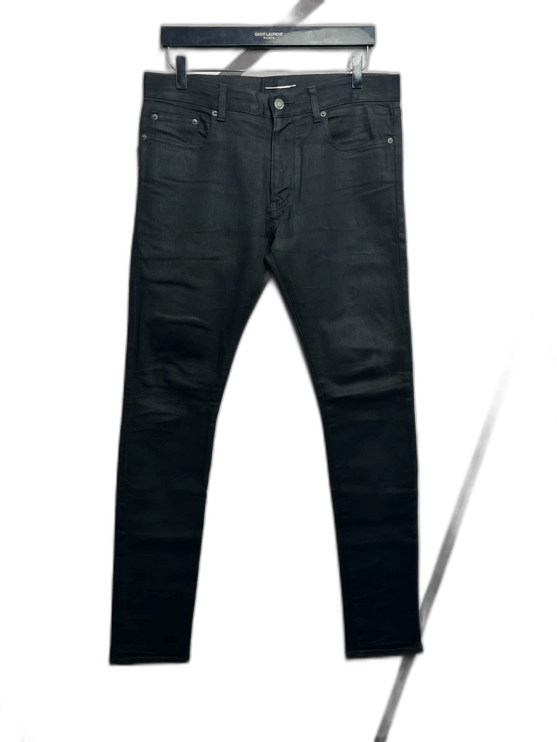 Saint Laurent Paris Saint Laurent Black Denim Pants Size 32 Size US 32 / EU 48 - 1 Thumbnail