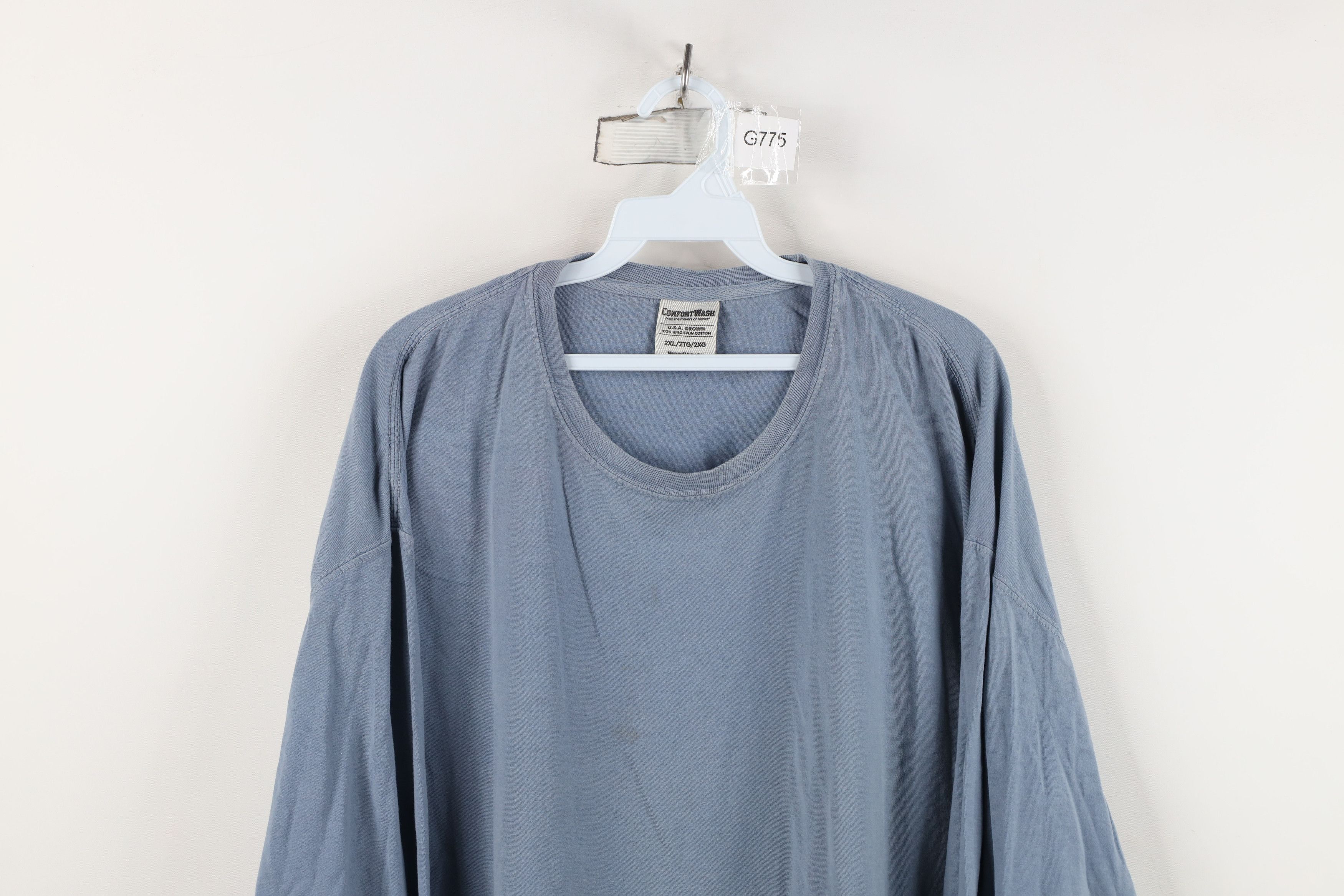 Vintage Vintage 90s Y2K Streetwear Stonewash Long Sleeve T-Shirt Size US XXL / EU 58 / 5 - 2 Thumbnail