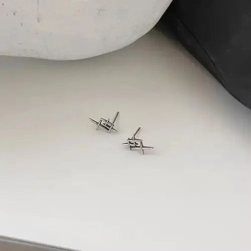 Sterling Silver 💯925 silver vintage earrings Size ONE SIZE - 3 Thumbnail