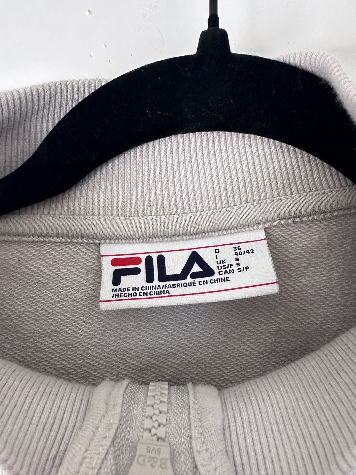 Fila Fila Cropped Zippered Sweatshirt Size S / US 4 / IT 40 - 3 Thumbnail