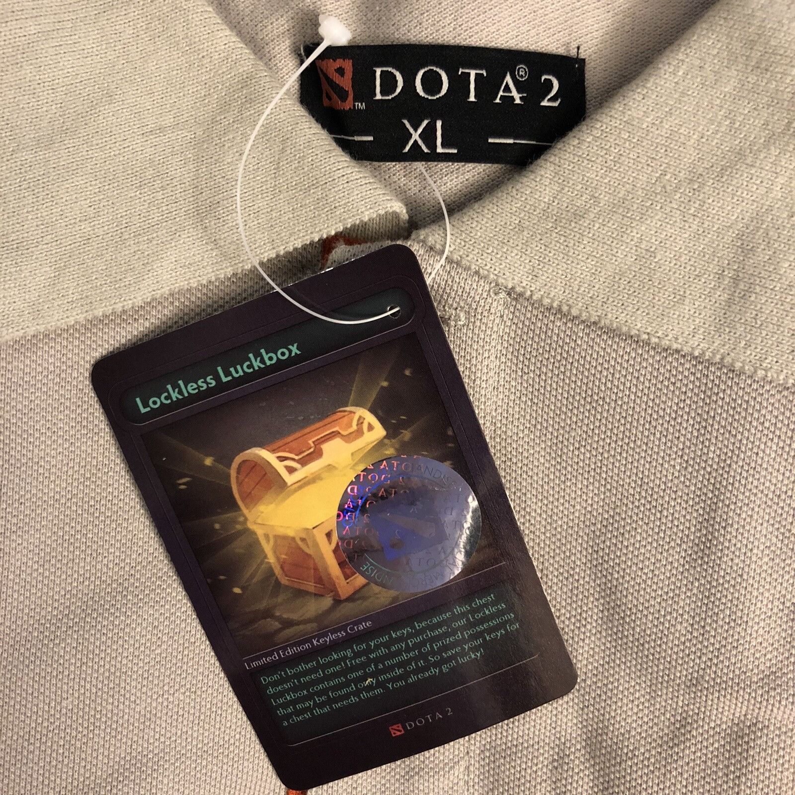 Other Dota 2 Mens Polo Shirt Short Sleeve Dolfrat Roshinante Gray Size US XL / EU 56 / 4 - 5 Thumbnail