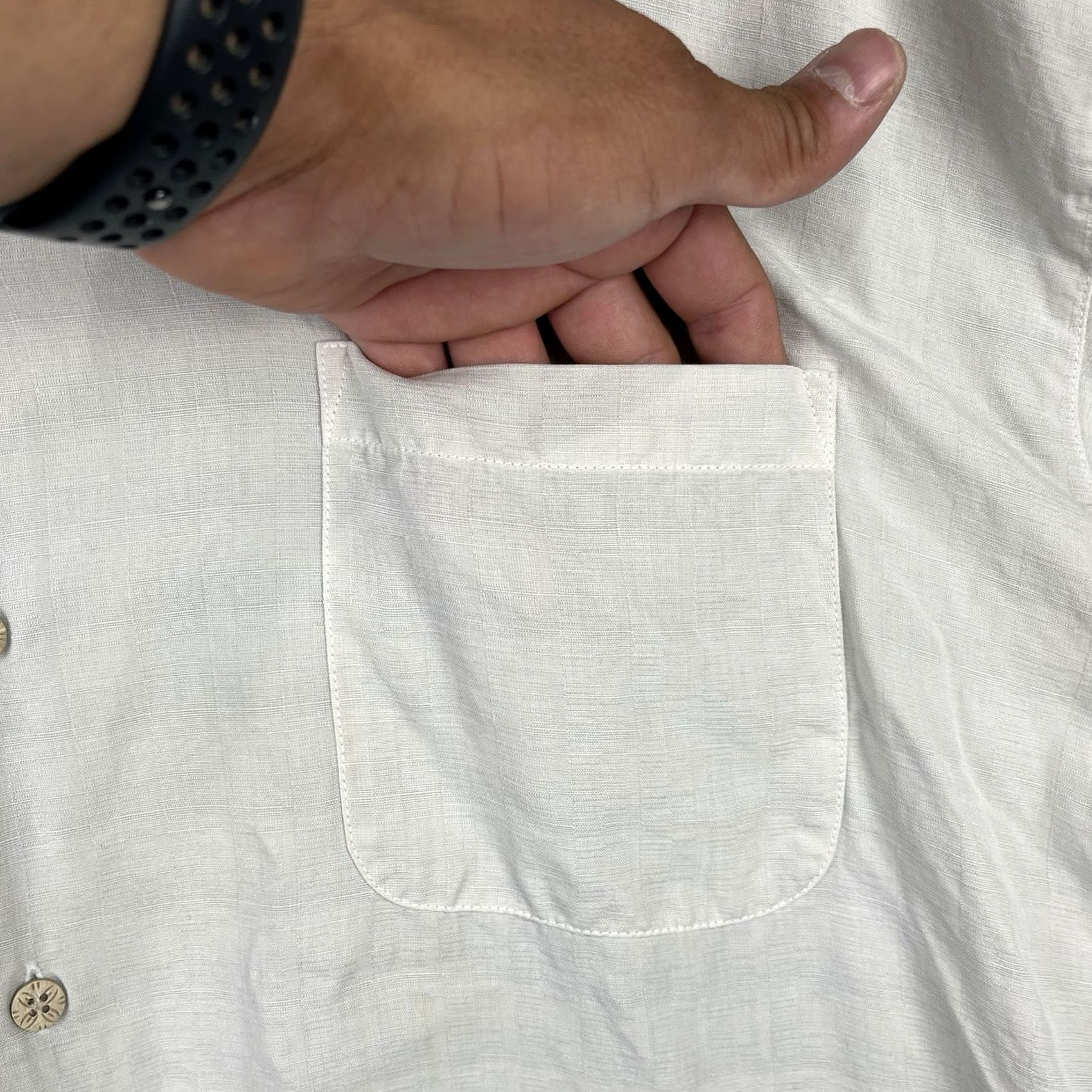 Tommy Bahama Tommy Bahama Shirt Men 2XL Short Sleeve Button-Up Collared Beach Silk Pattern Solid Beige Casual Workwear 90s? Size US XXL / EU 58 / 5 - 2 Thumbnail