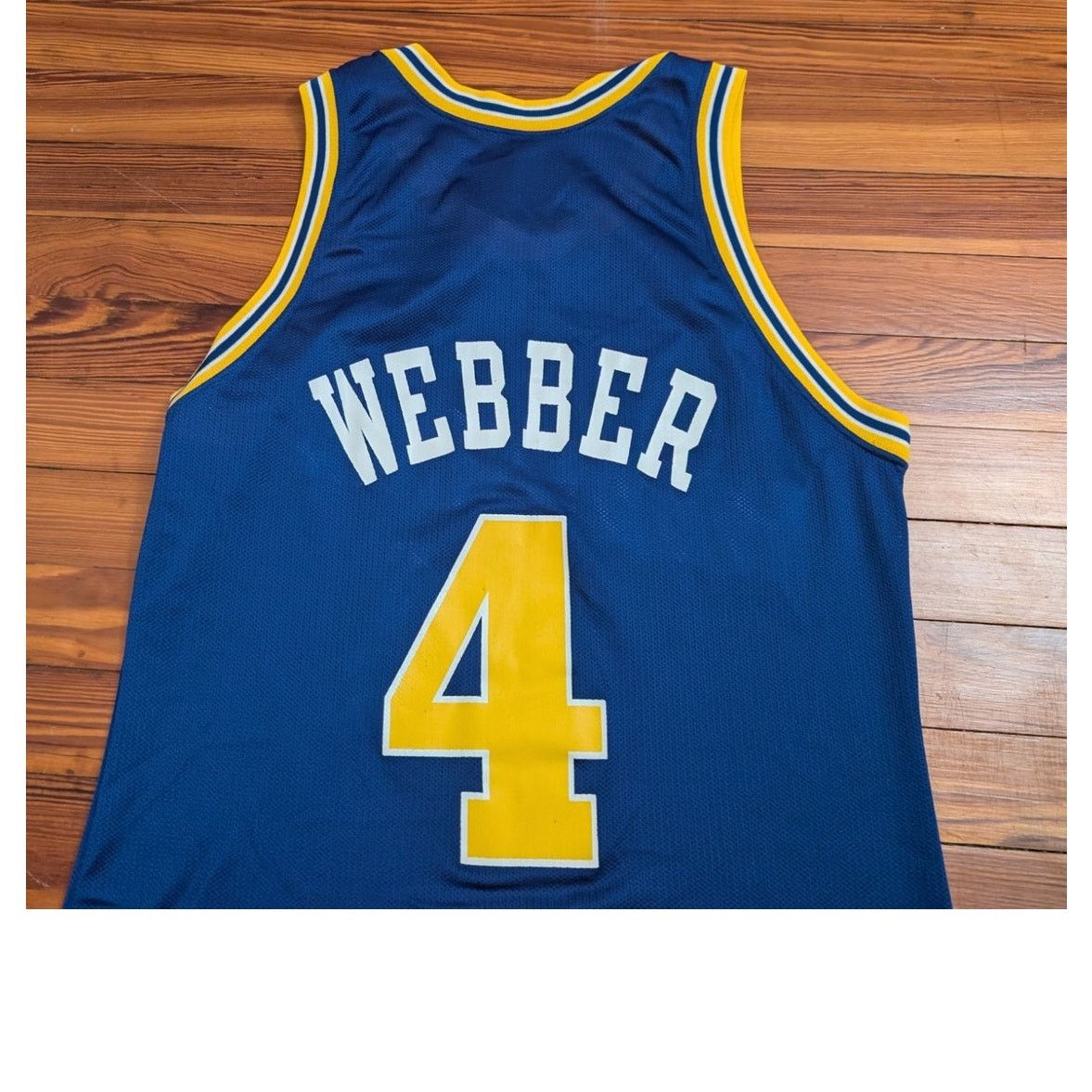 Champion Champion VTG Chris Webber Warriors Blue Mens Size 40M Jersey Size US M / EU 48-50 / 2 - 4 Thumbnail