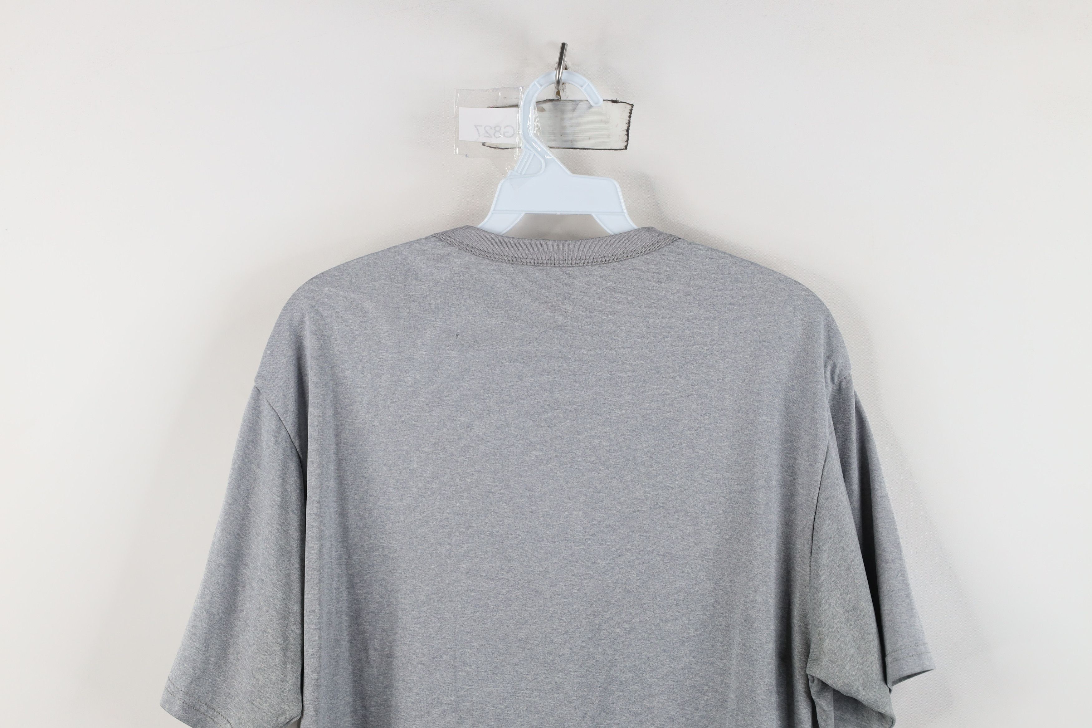 Nike Vintage Y2K Nike Scott Mini Swoosh Knit T-Shirt Heather Gray Size US M / EU 48-50 / 2 - 12 Thumbnail