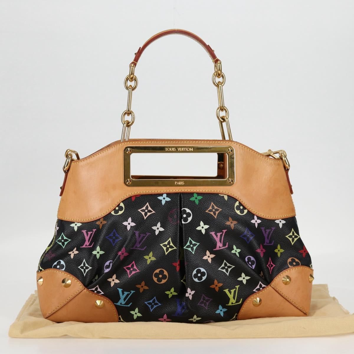 Louis Vuitton LOUIS VUITTON Monogram Multicolor Judy MM Bag Black M40256 Size ONE SIZE - 12 Thumbnail