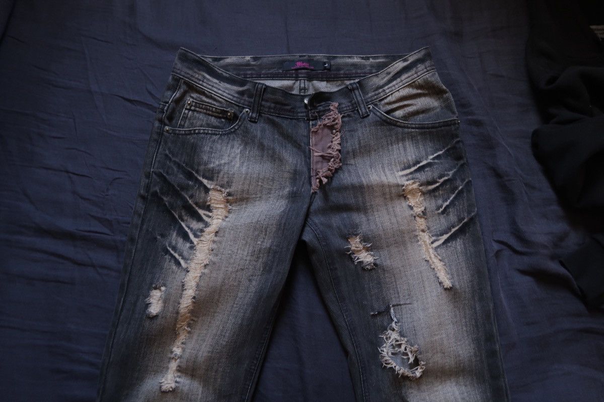 Japanese Brand Midas studded patchwork denim Size US 32 / EU 48 - 2 Thumbnail