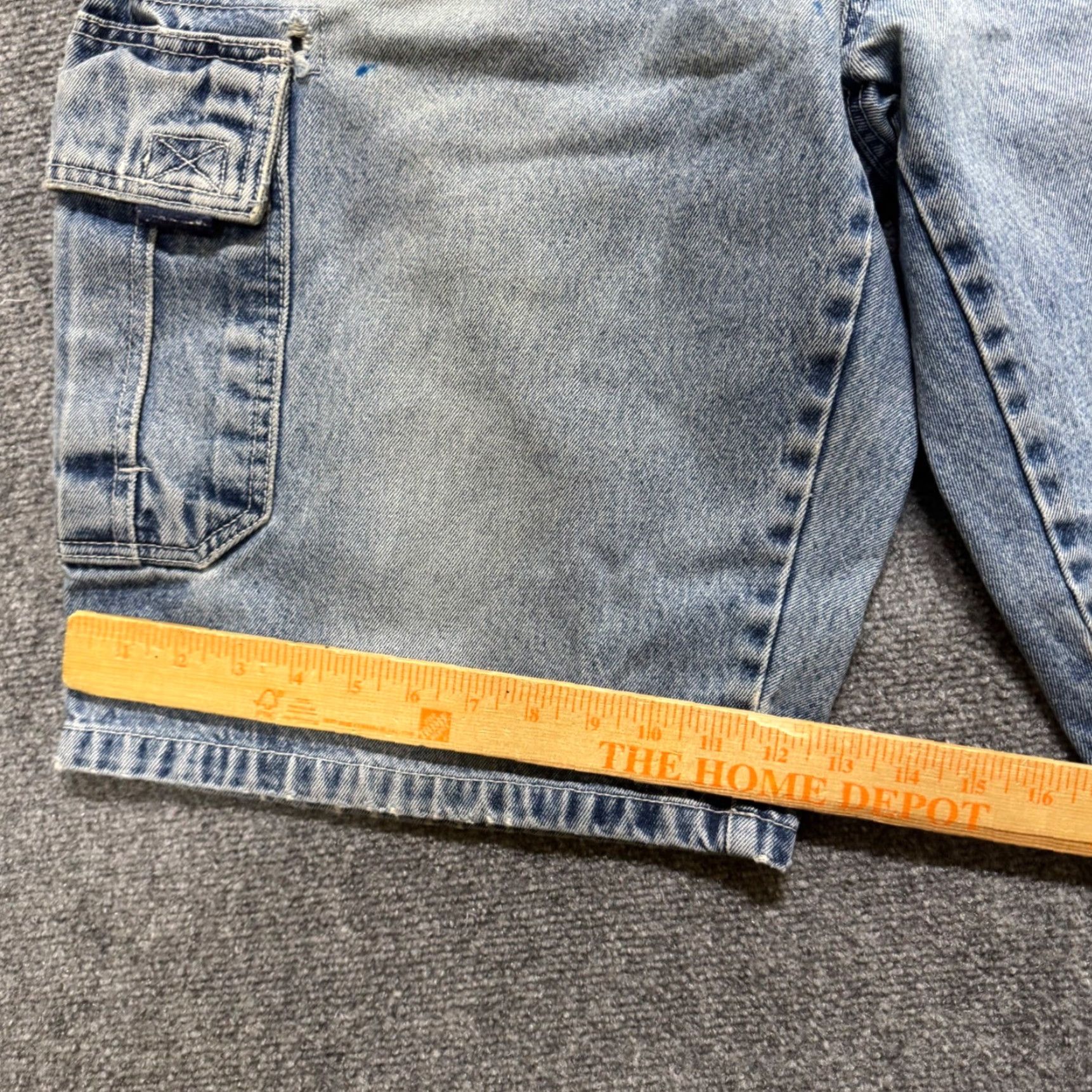 Southpole VINTAGE Southpole Baggy Jeans Short Y2K 36 Light Blue Washed Jorts Grunge Mens Size US 36 / EU 52 - 3 Thumbnail