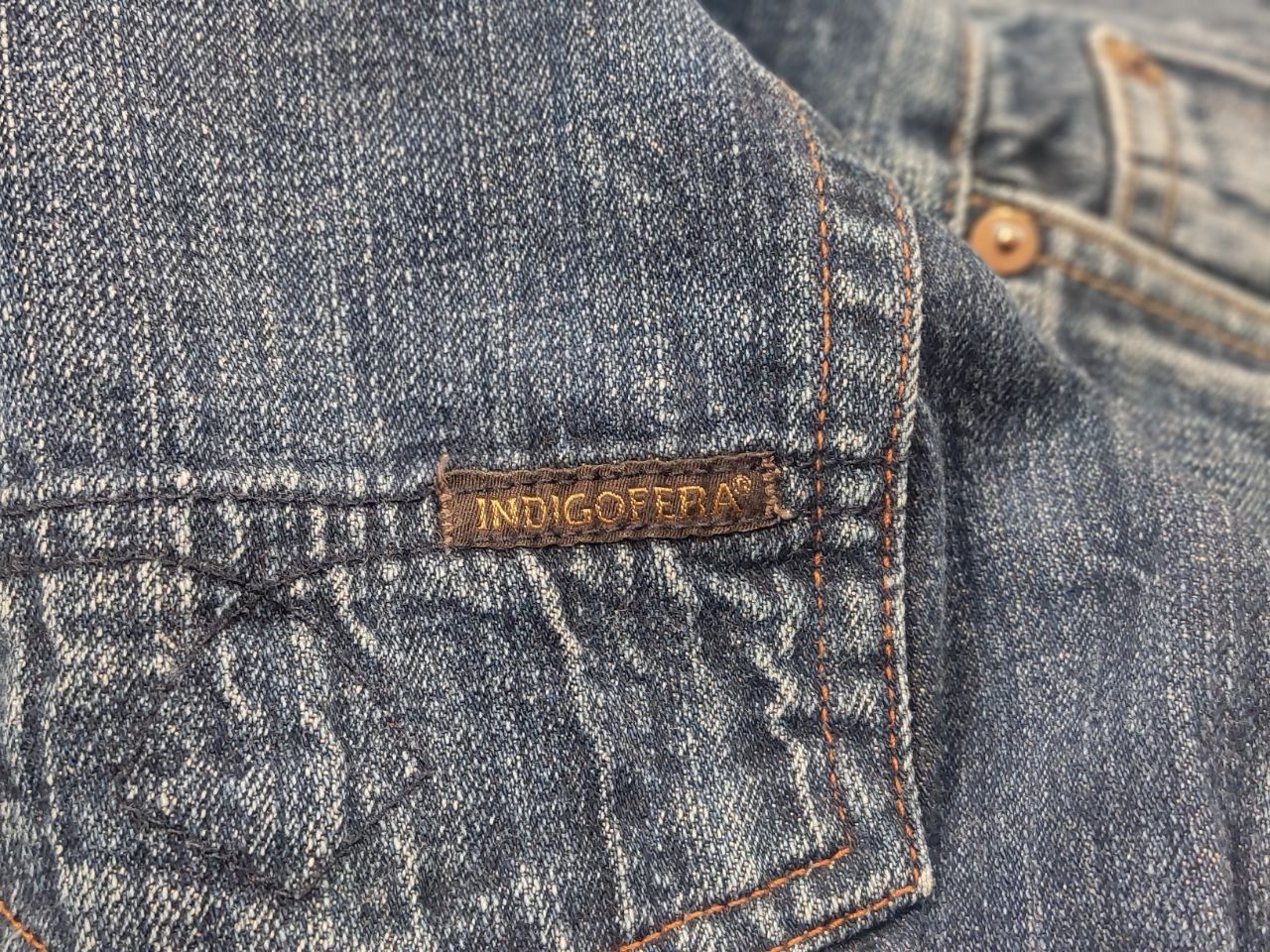 Indigofera Indigofera Vintage Selvedge Distressed Japan Denim Jeans Size US 34 / EU 50 - 15 Thumbnail