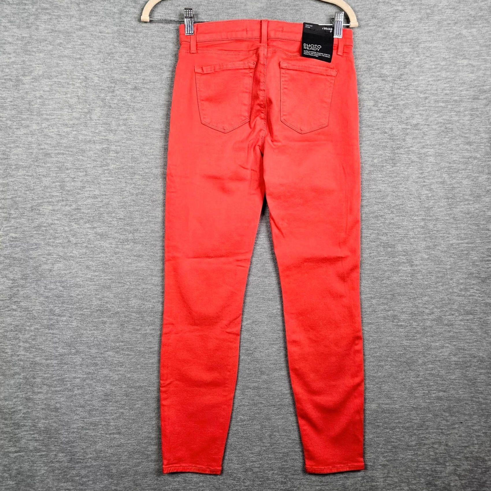 J Brand J.Brand DARK Coral Photo Ready Skinny Crop Low-Rise Slimming Jeans Size 27 NWOT Women Jeans Slimming Dark Coral 27 Womens Size 27" / US 4 / IT 40 - 2 Thumbnail