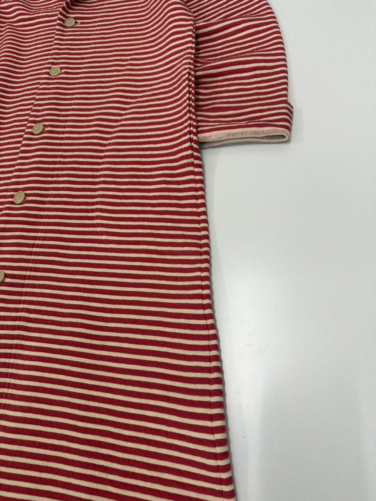Y's Y’s for Living Long Stripe Cardigan Coat Jpn Minimalist Knit Size L / US 10 / IT 46 - 2 Thumbnail