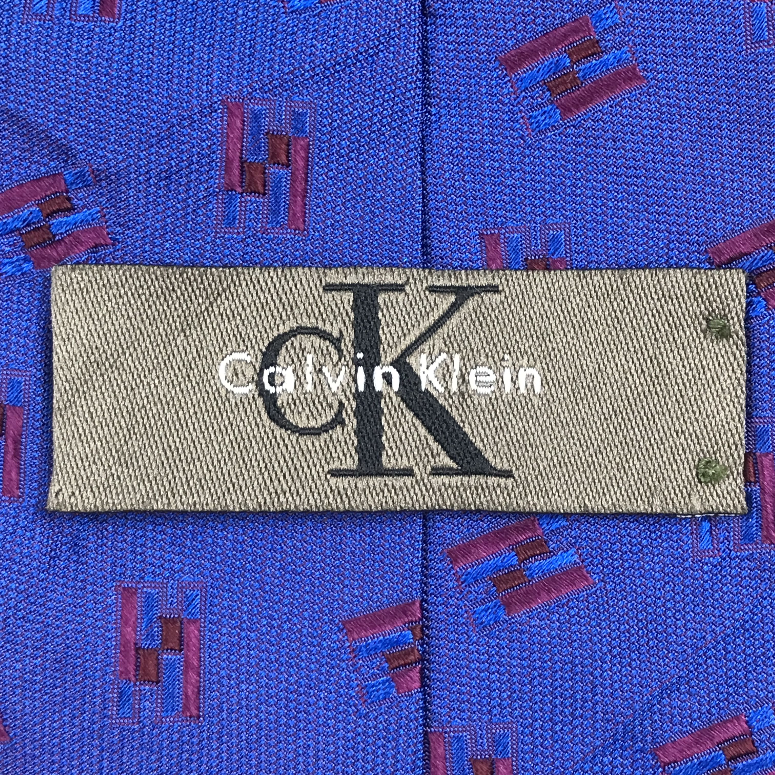 Calvin Klein × Designer × Vintage Vintage Calvin Klein Silk Necktie Size ONE SIZE - 6 Thumbnail