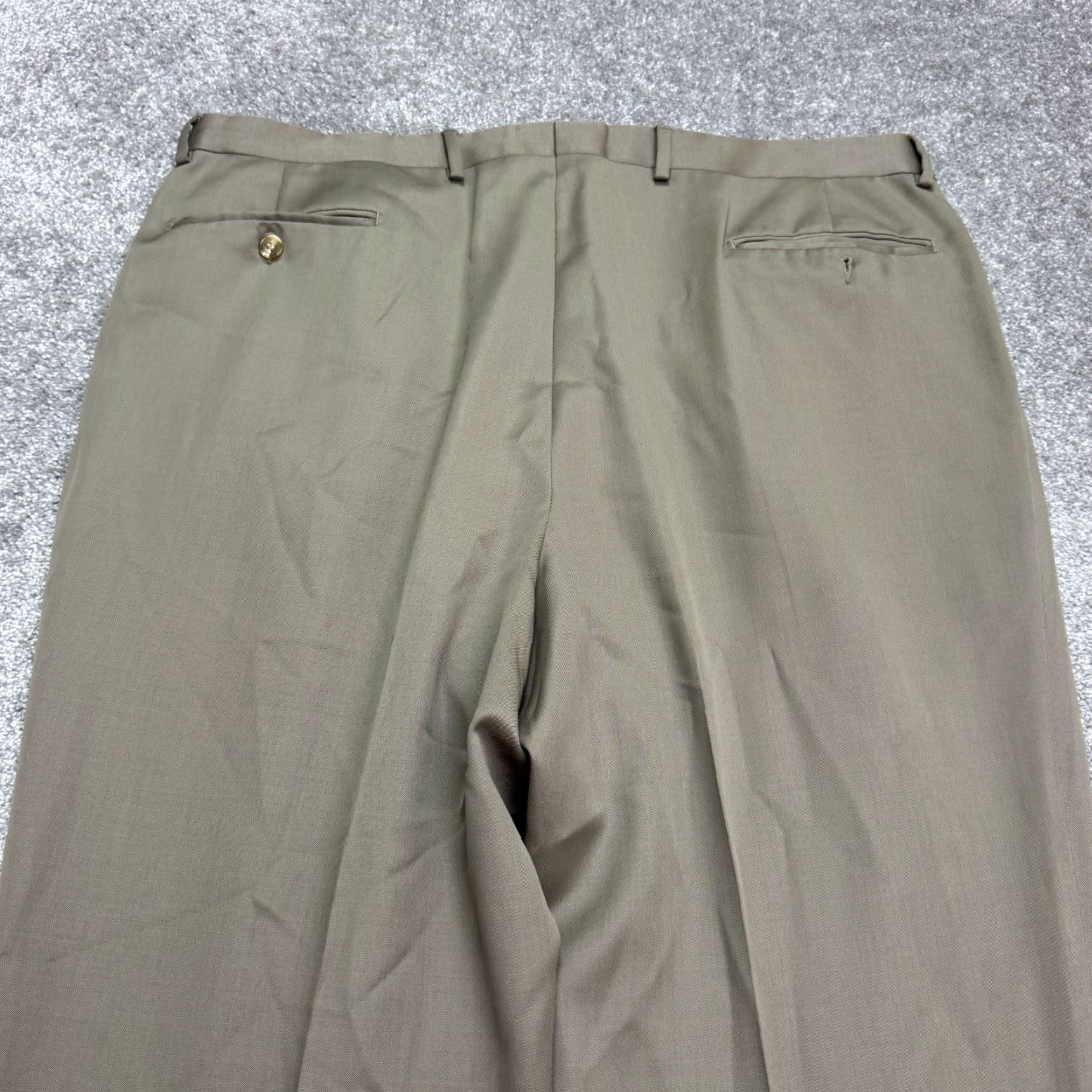 Vintage VINTAGE Pazon Santorelli Dress Pants Mens 40x32 Brown Pleated Classic 90s Retro Size US 40 / EU 56 - 4 Thumbnail